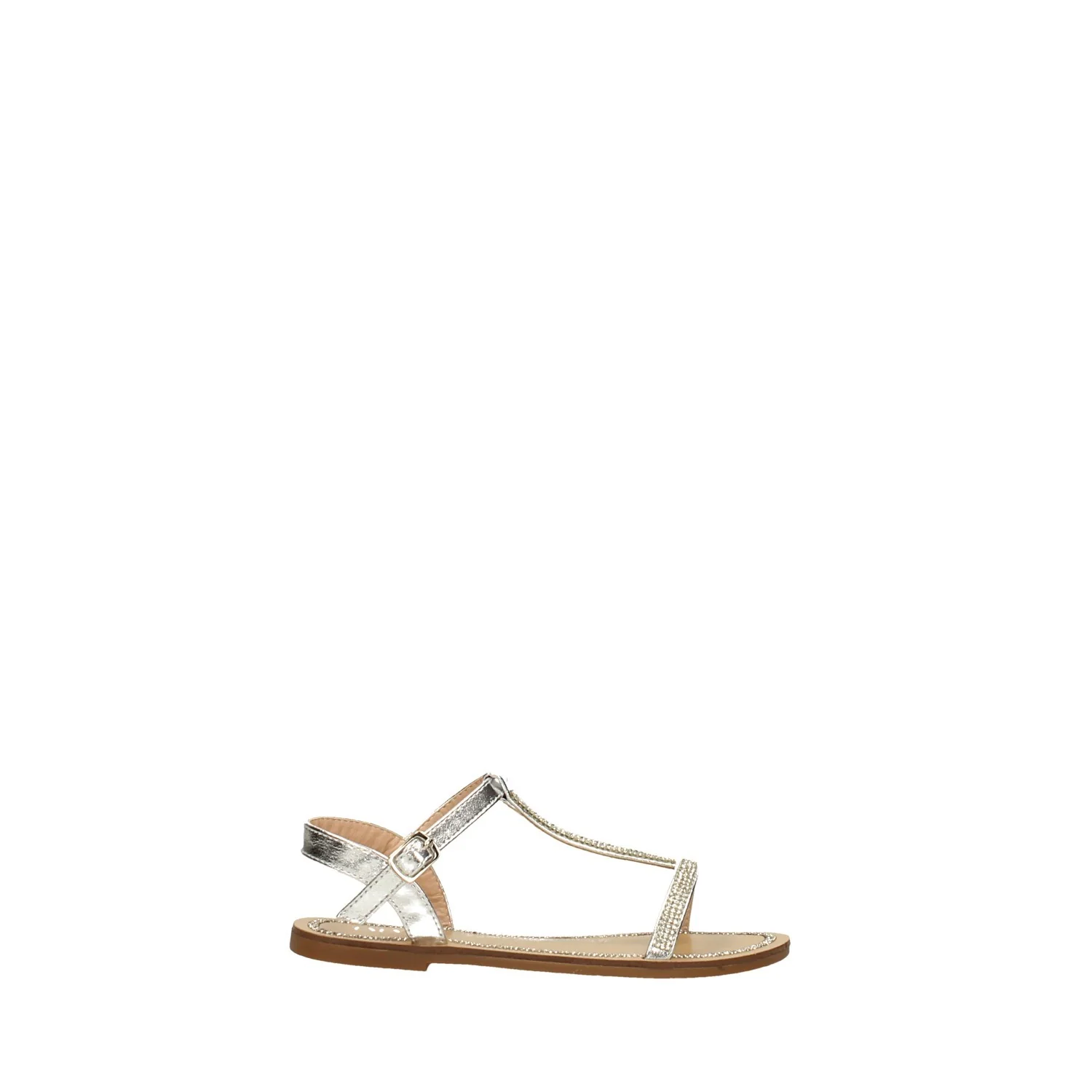 Sandaletti flat con listini ricoperti di strass - Image 2