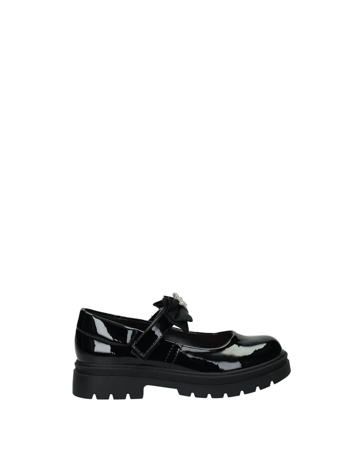 Ballerine bambina vernice con fiocco
