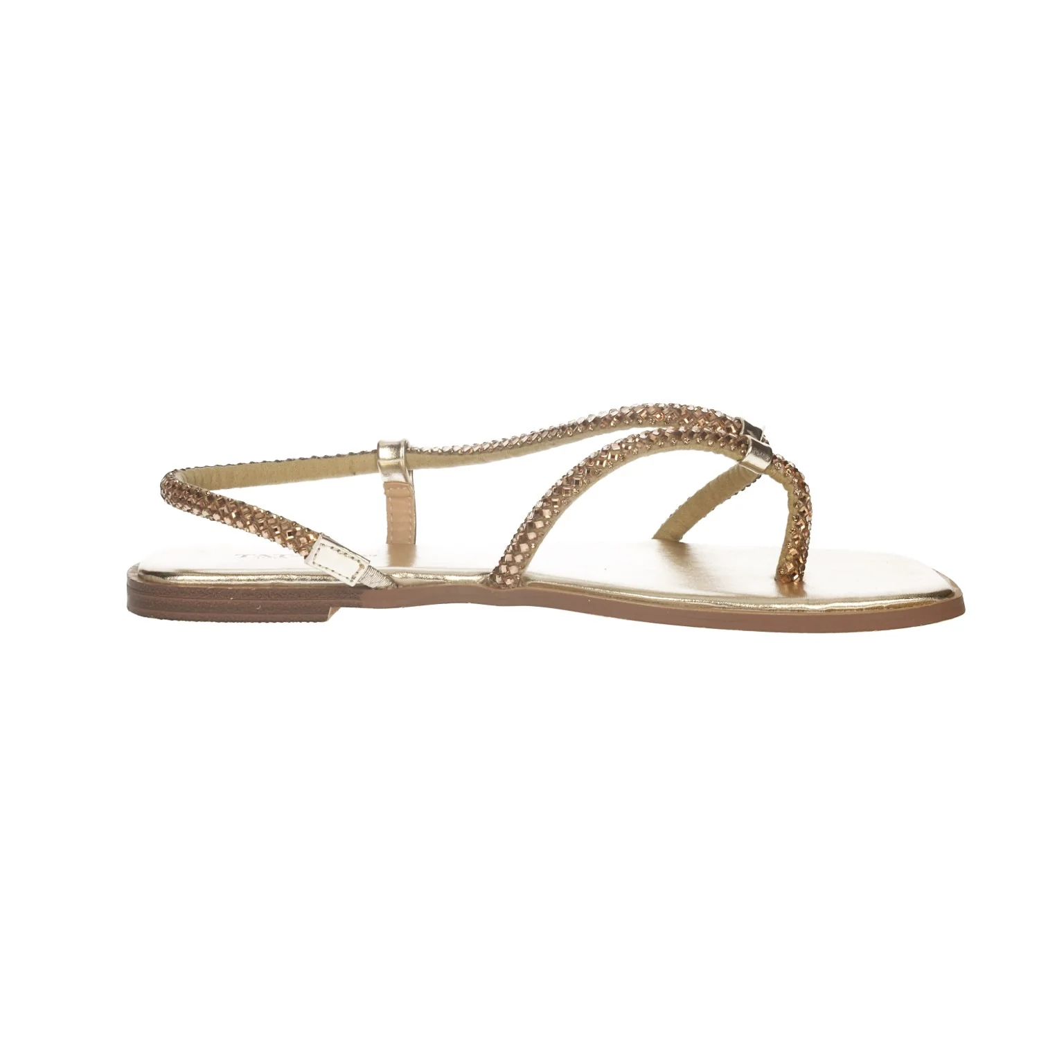 Sandali flat con listini in strass - Image 3