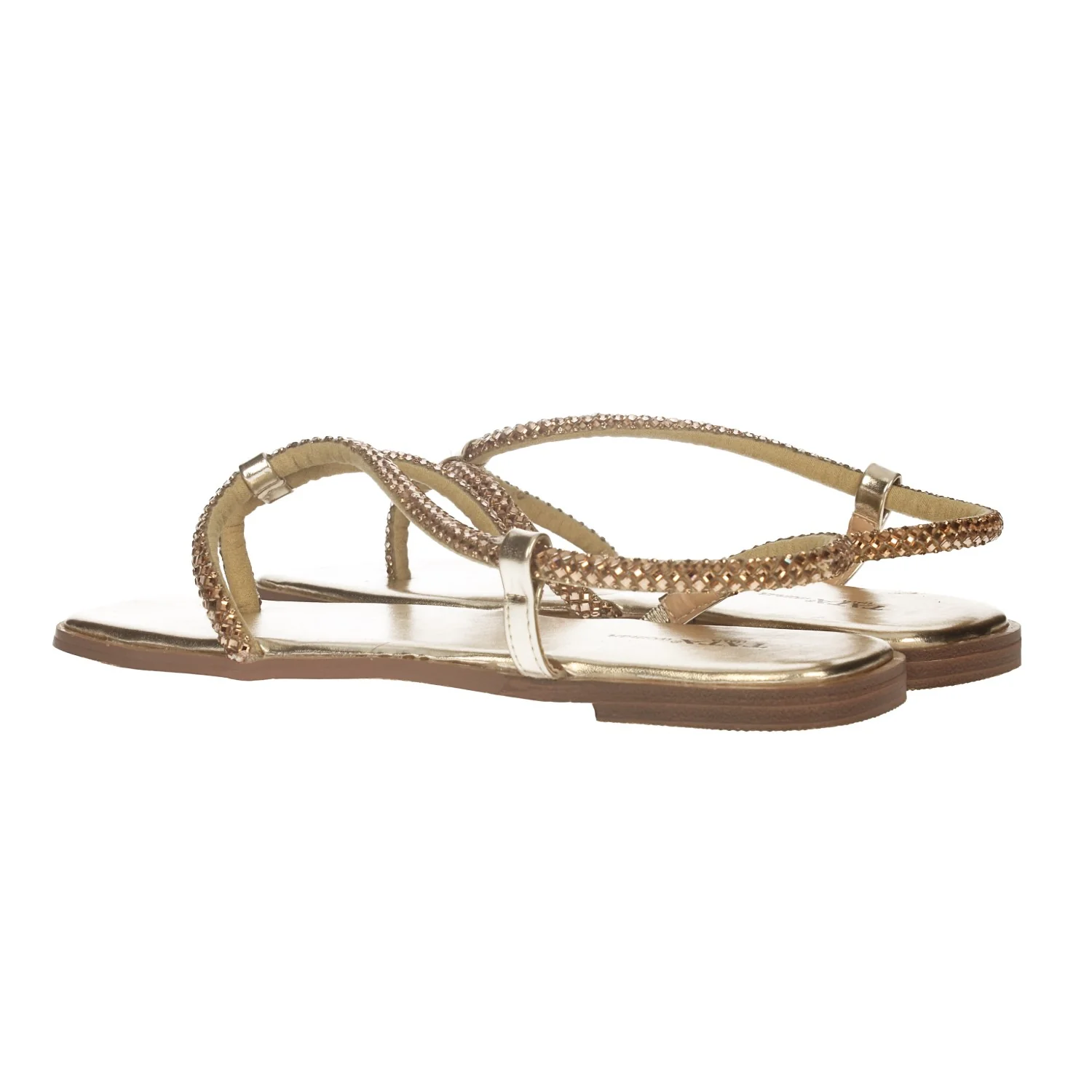Sandali flat con listini in strass - Image 4