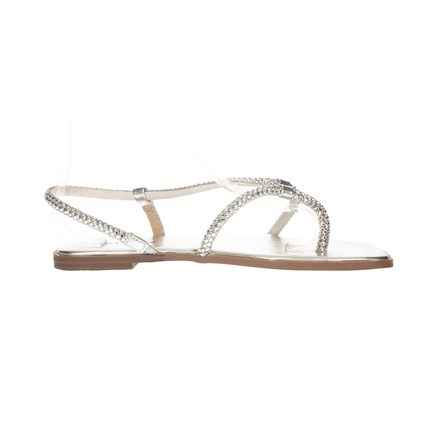 Sandali flat con listini in strass - Image 9