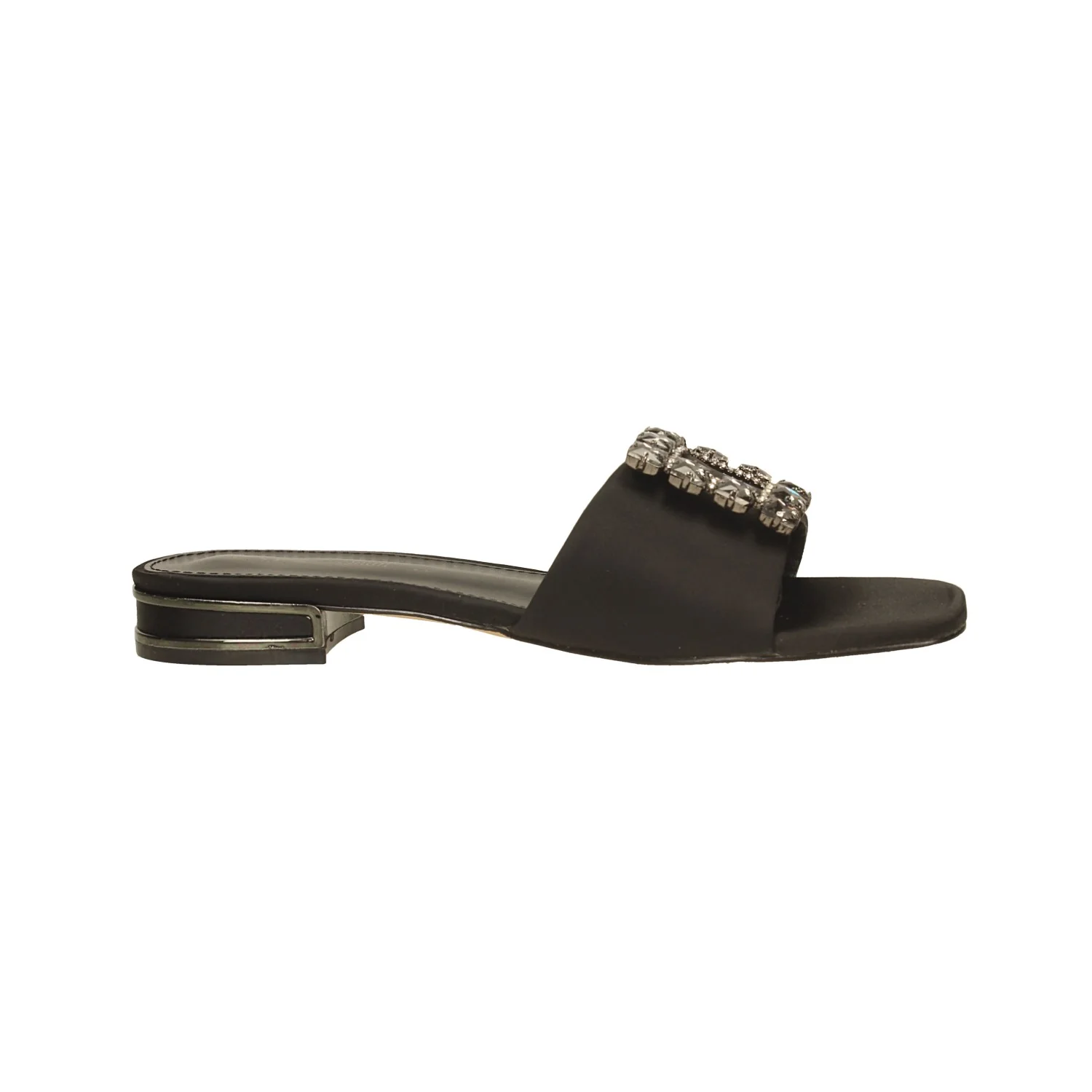 Sandali con fibbia in strass. Tacco alto 2.5cm - Image 3