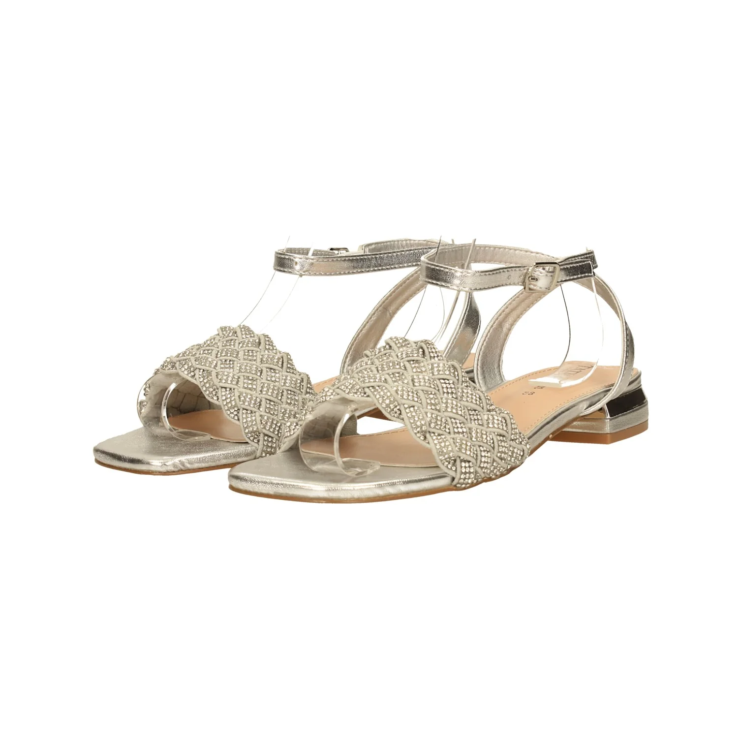 Sandali con strass. Tacco alto 1.5 cm - Image 2