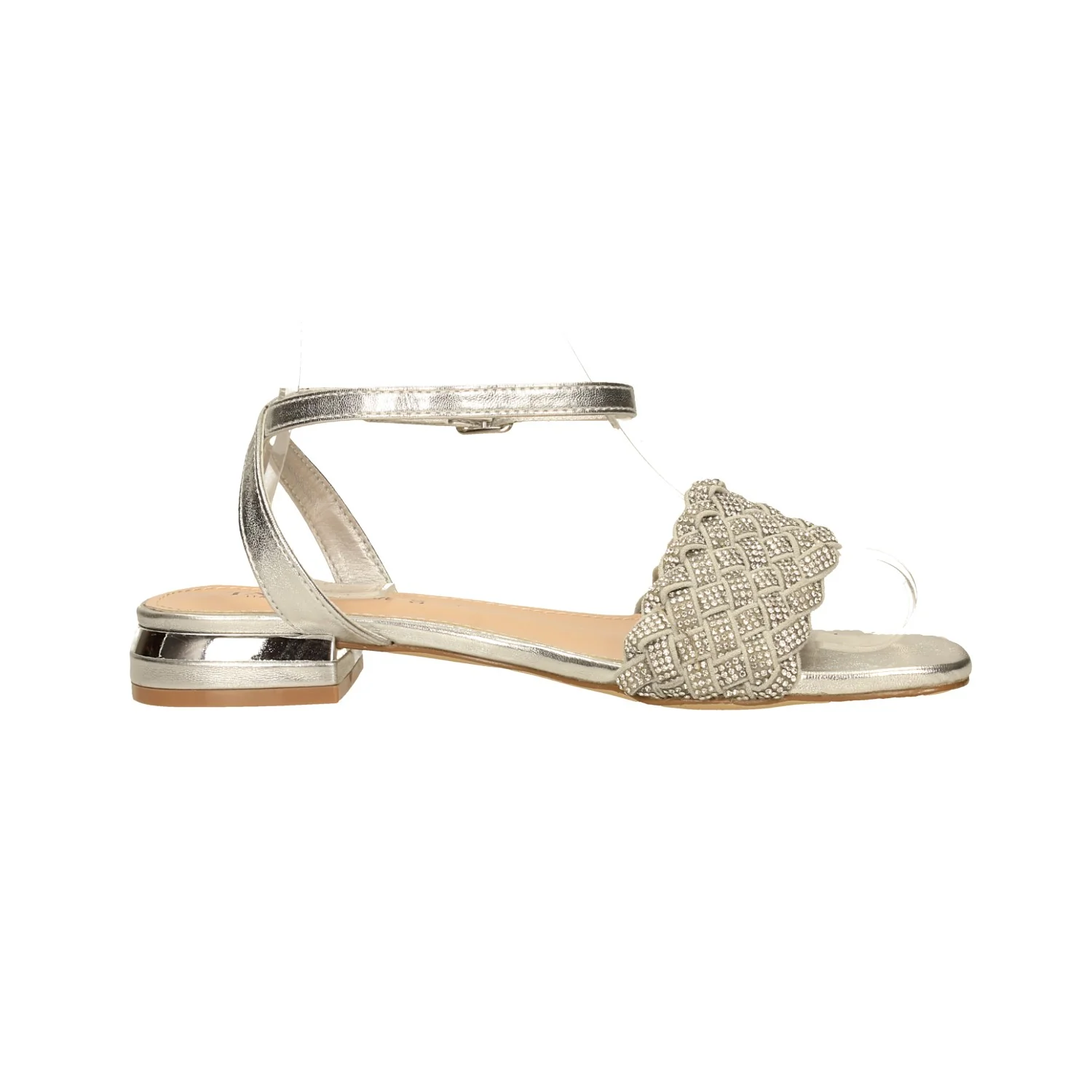 Sandali con strass. Tacco alto 1.5 cm - Image 3