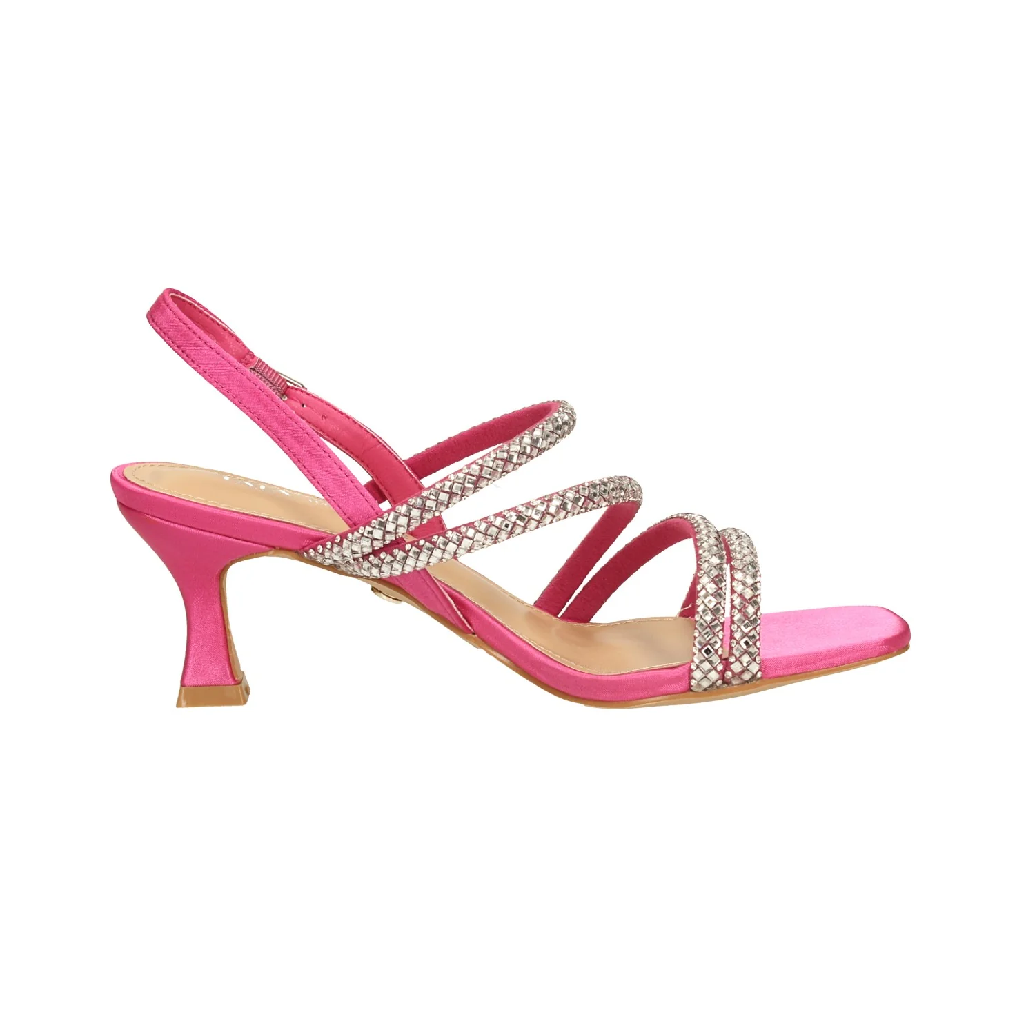 Sandali con listini ricoperti da strass. Tacco alto 6cm - Image 11