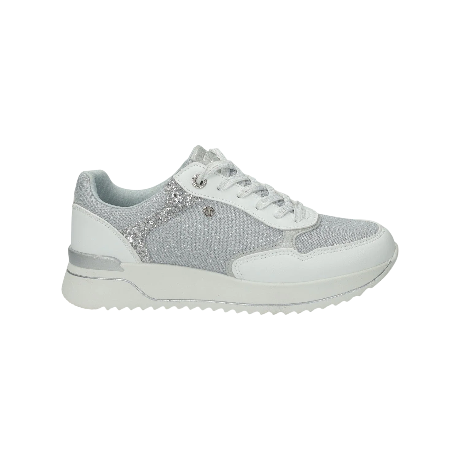 Sneakers con contrasto in glitter. - Image 4