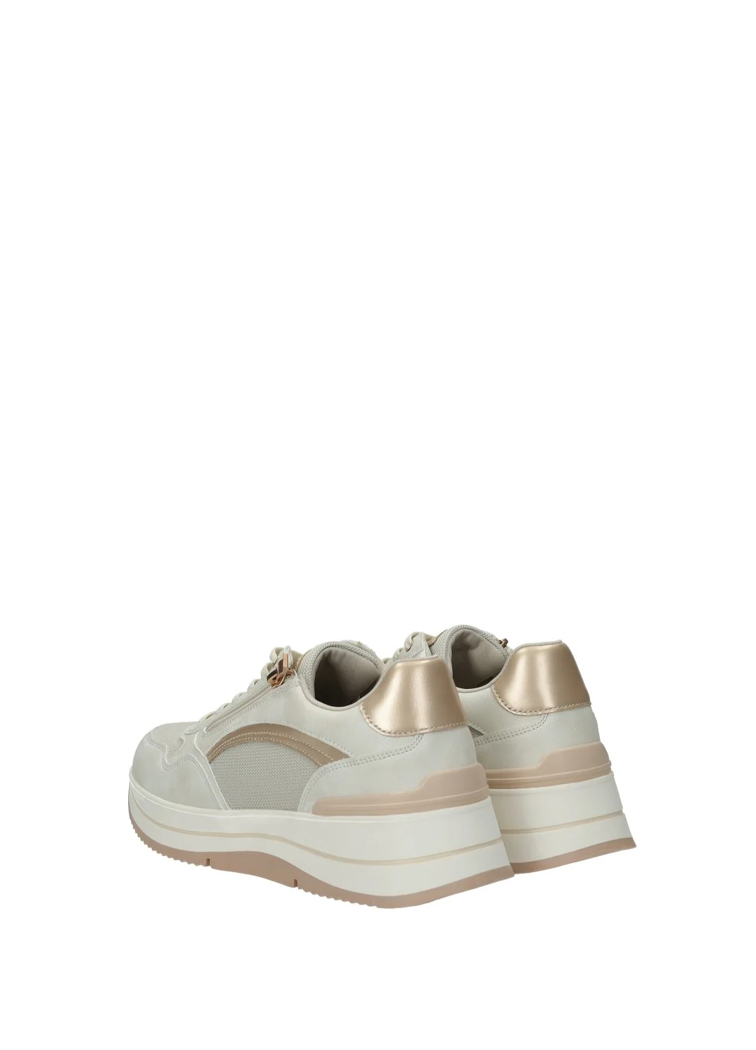 Sneakers donna white in PU/TEX fondo gomma - Image 3