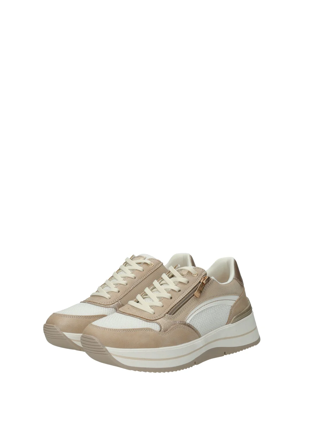 Sneakers donna white in PU/TEX fondo gomma - Image 6