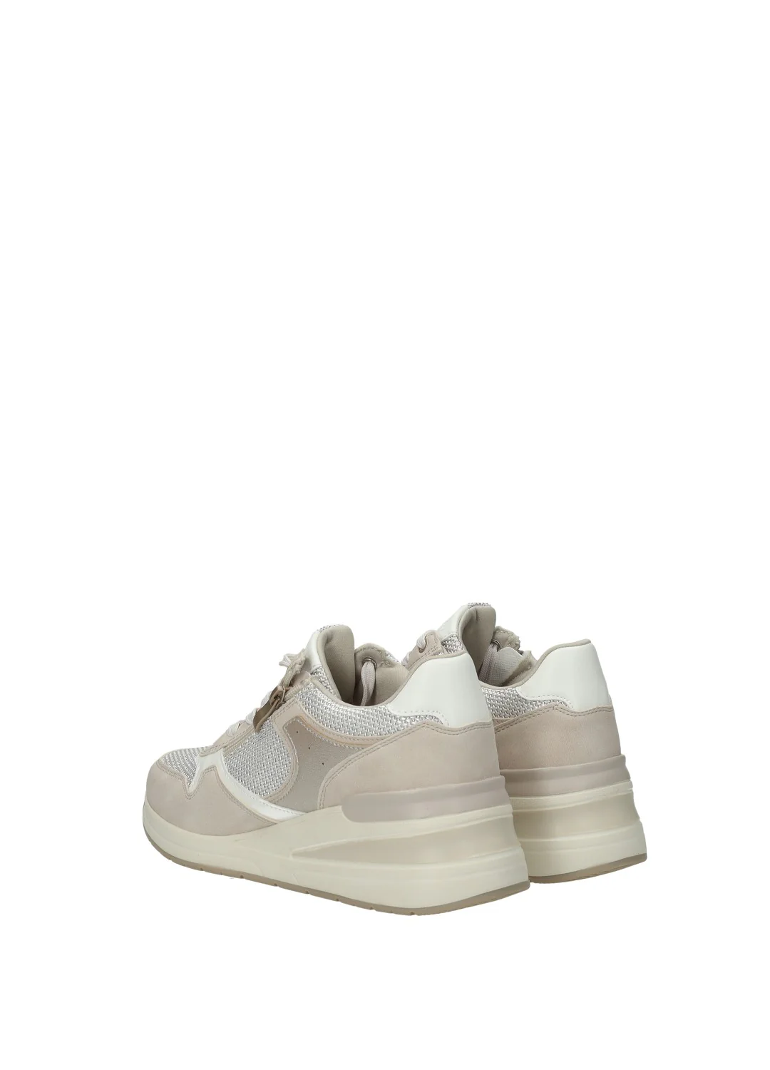 Sneakers donna white in PU/TEX fondo gomma - Image 3