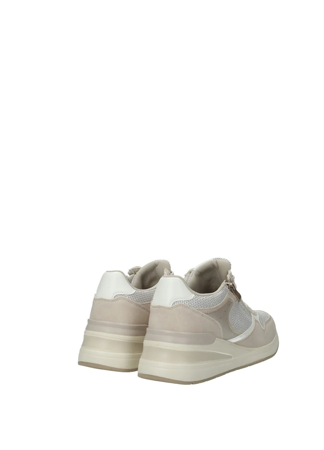 Sneakers donna white in PU/TEX fondo gomma - Image 4