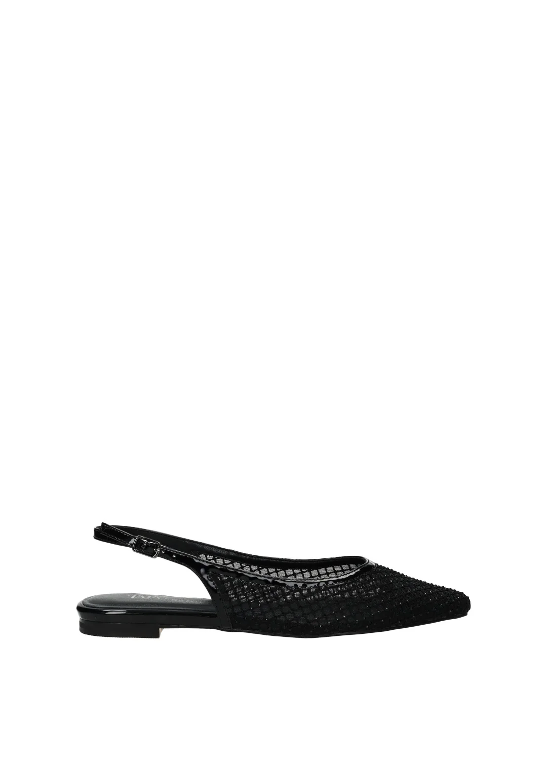 Ballerine in rete con strass