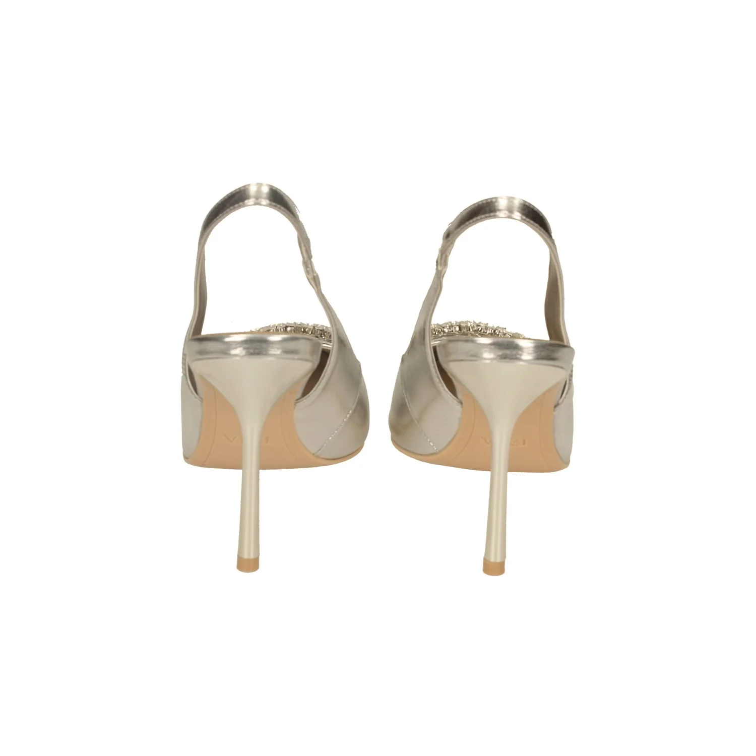 Décolleté slingback con gioiello. Tacco alto 9.5cm - Image 11