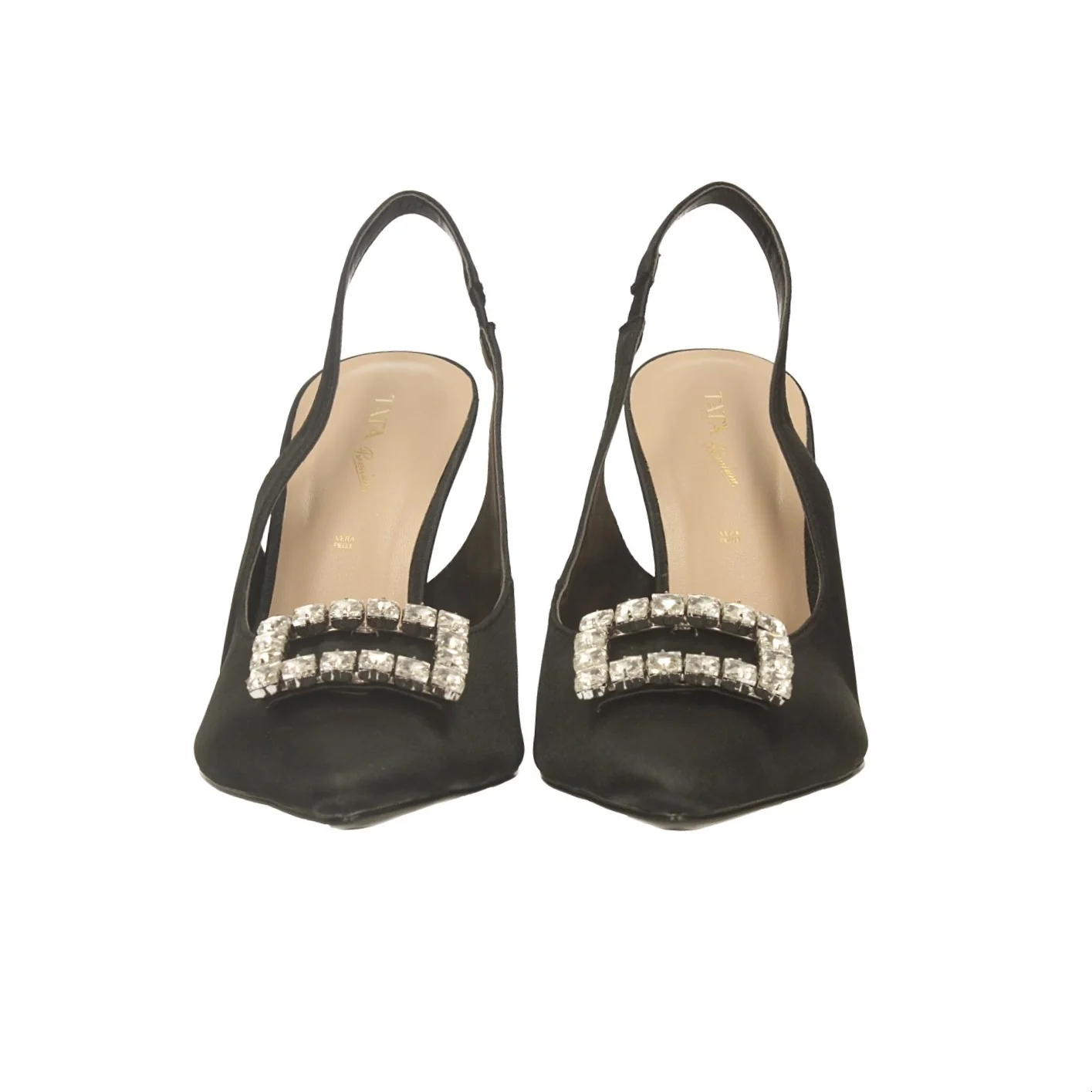 Décolleté slingback con gioiello. Tacco alto 9.5cm - Image 16