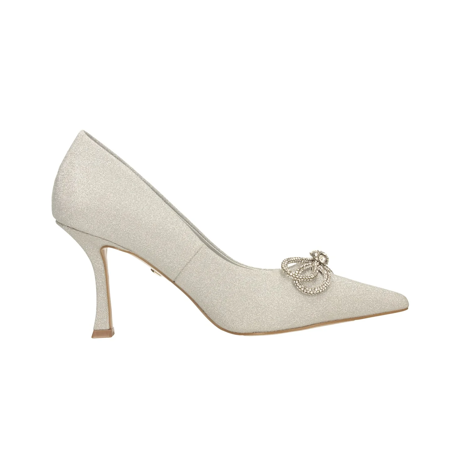 Décolleté satin con strass. Tacco alto 9cm - Image 6
