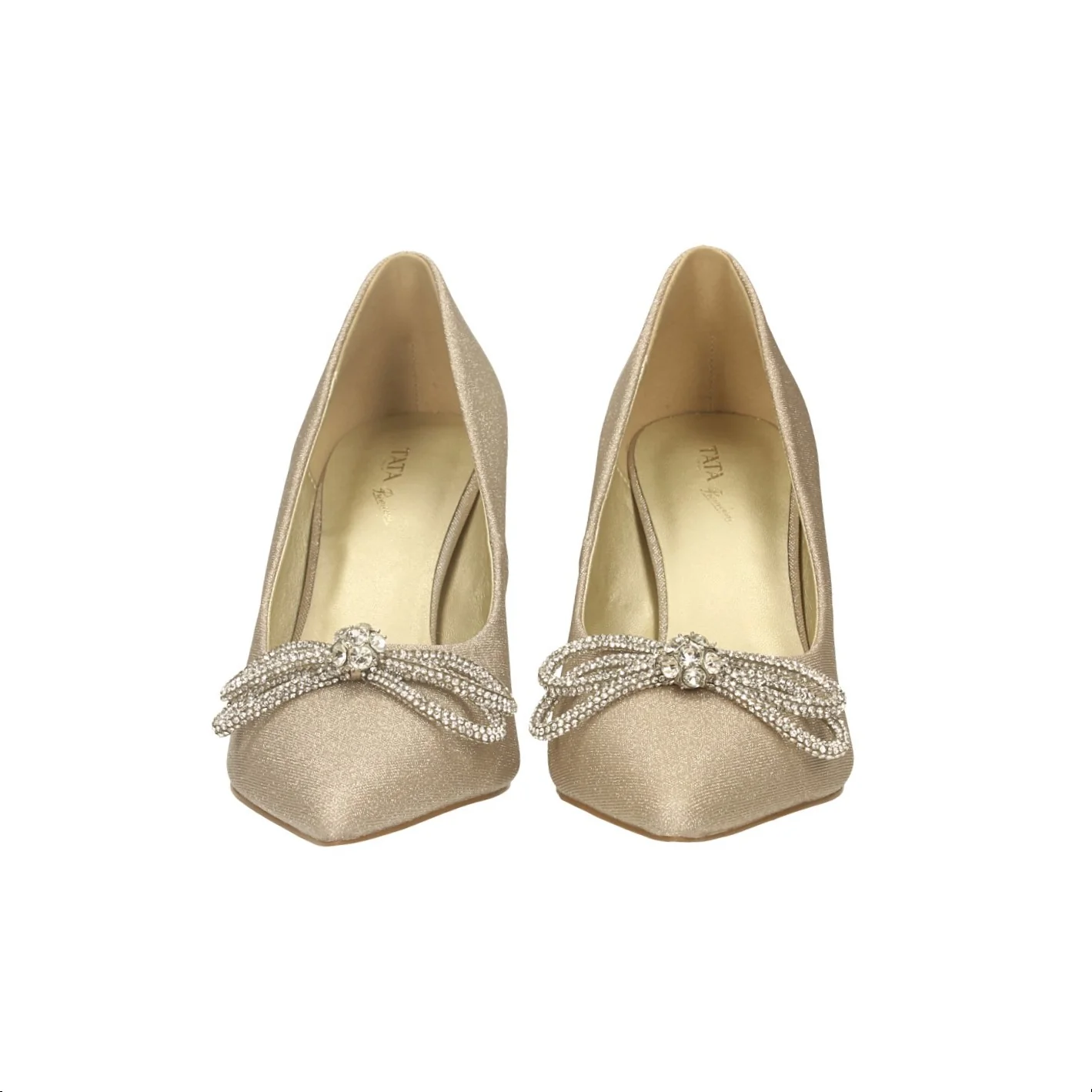 Décolleté satin con strass. Tacco alto 9cm - Image 9