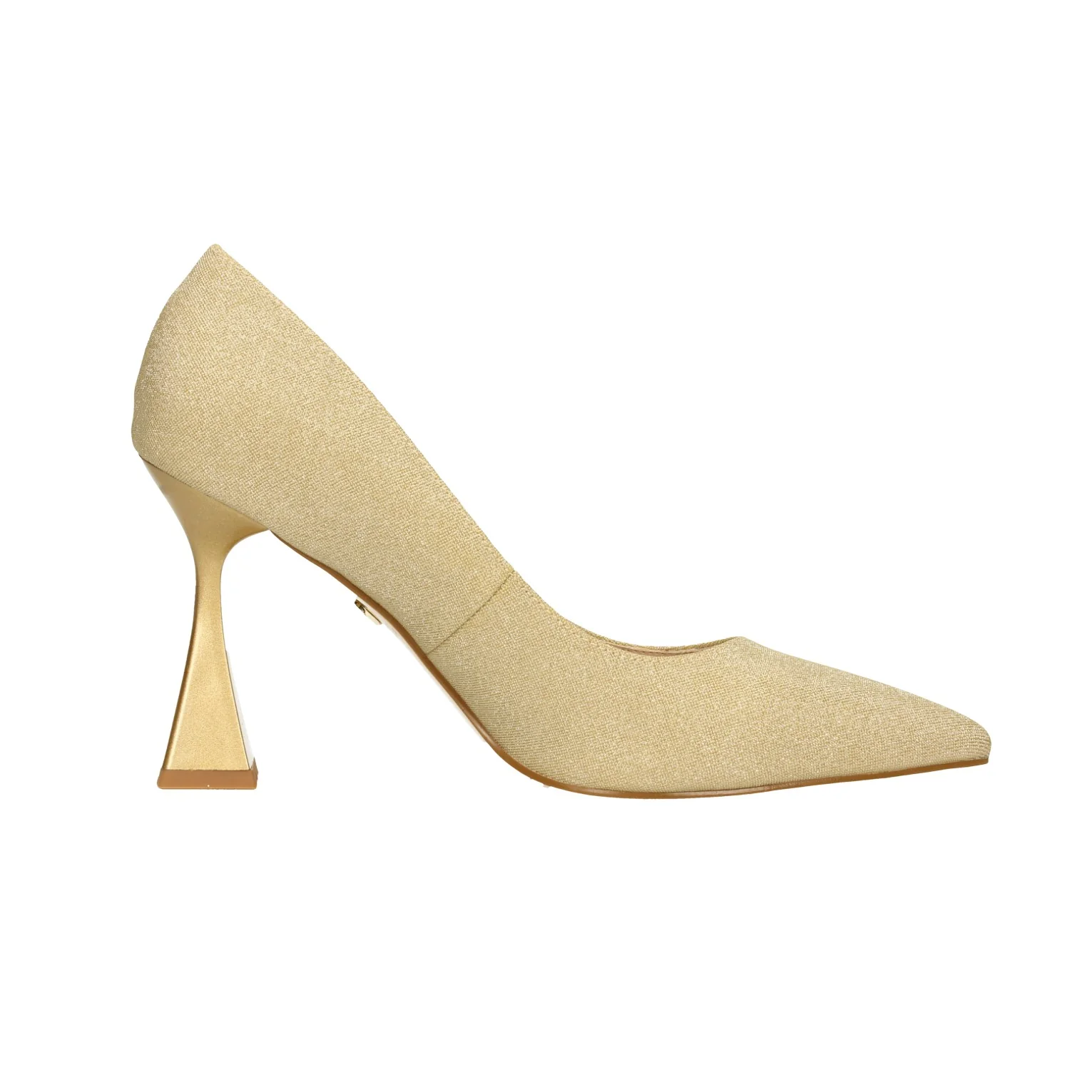 Pumps glitterate. Tacco piramidale alto 9cm