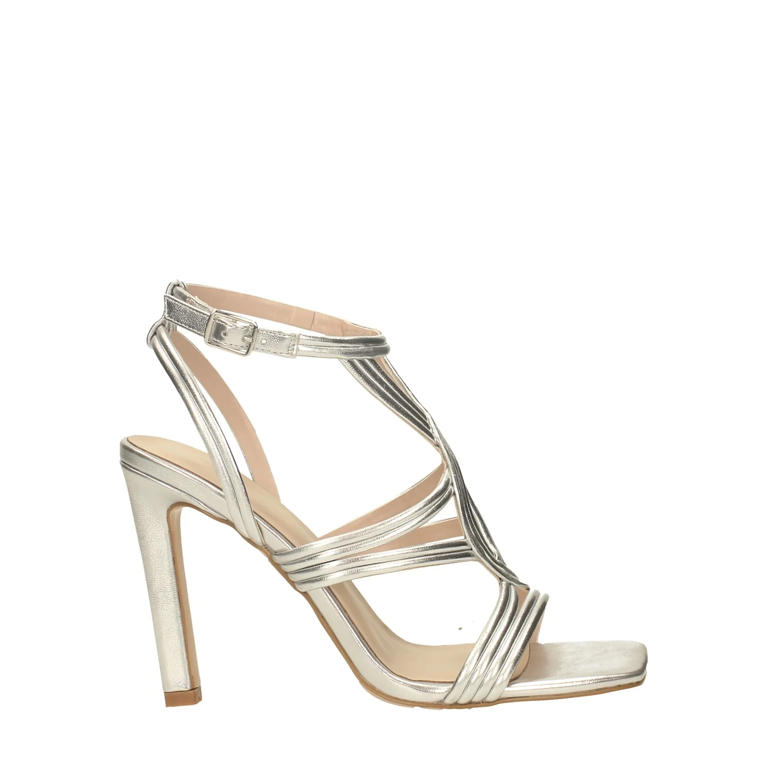 Sandali strappy intrecciati. Tacco alto 10cm