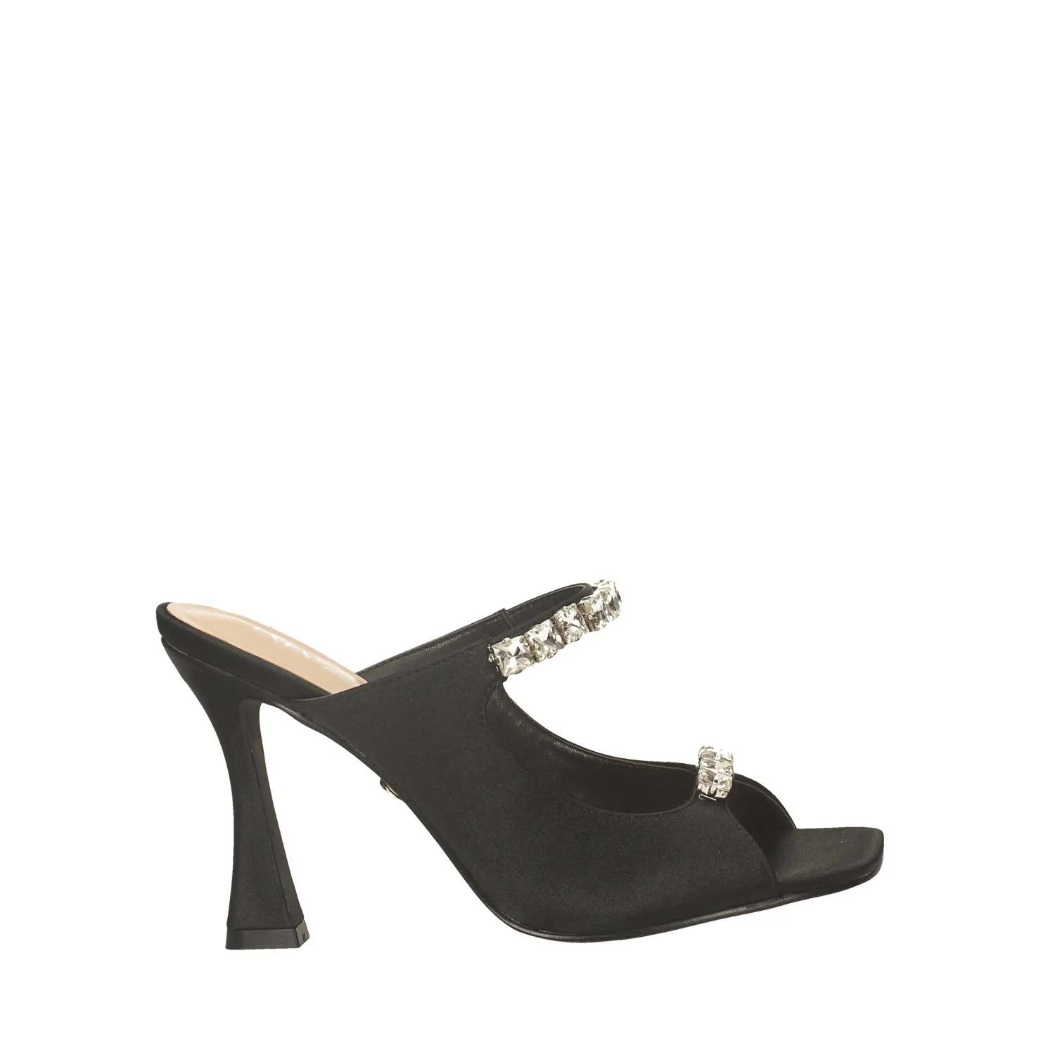 Mules in tessuto con pietre. Tacco alto 10cm - Image 2