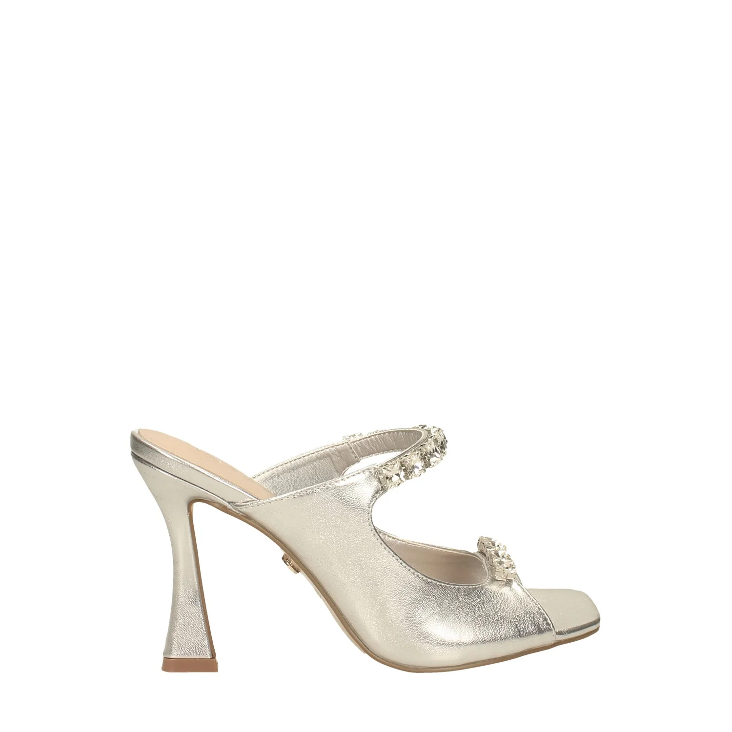 Mules in tessuto con pietre. Tacco alto 10cm - Image 4