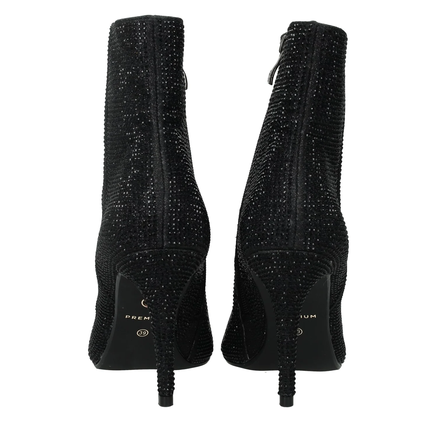 Stivaletti con strass. Tacco alto 9 cm - Image 4
