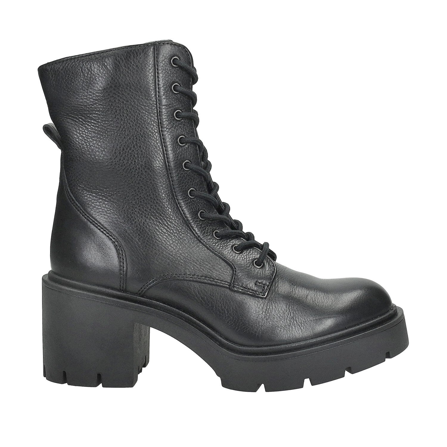 Anfibi in vera pelle. Tacco alto 7cm