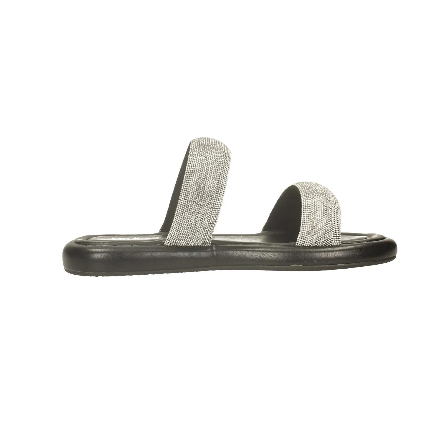Sandali bassi con doppia fascia con strass - Image 7