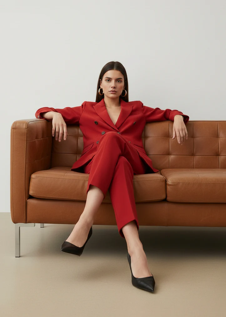Décolleté donna in pelle con tacco alto - Image 2