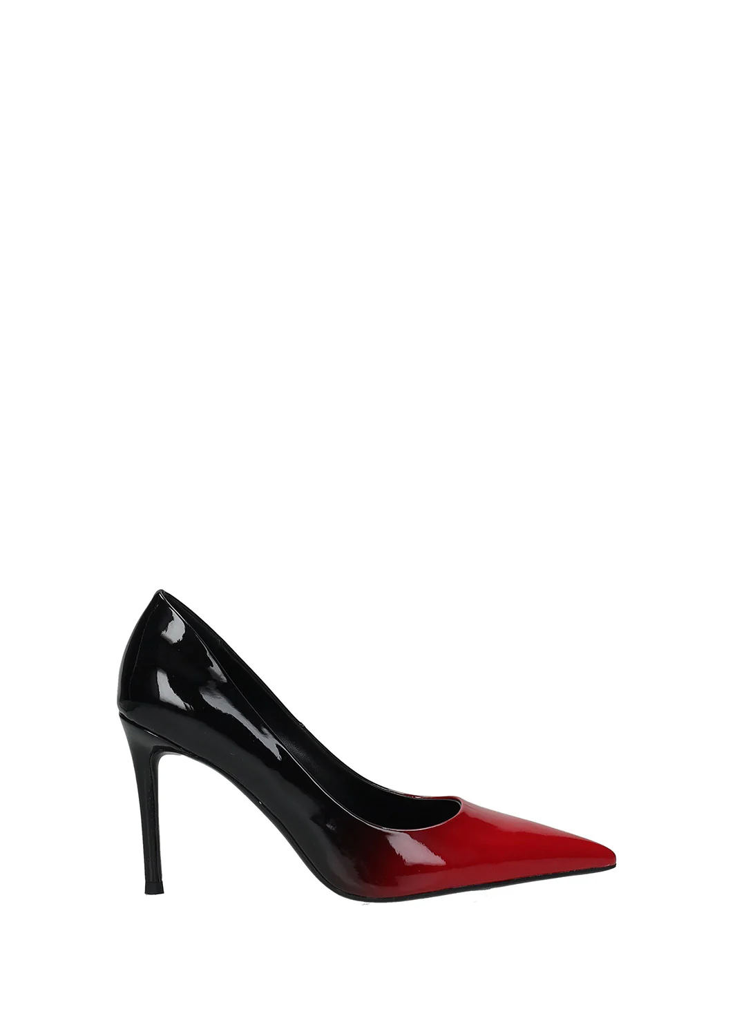 Décolleté donna effetto vernice sfumata nero/rosso - Image 2