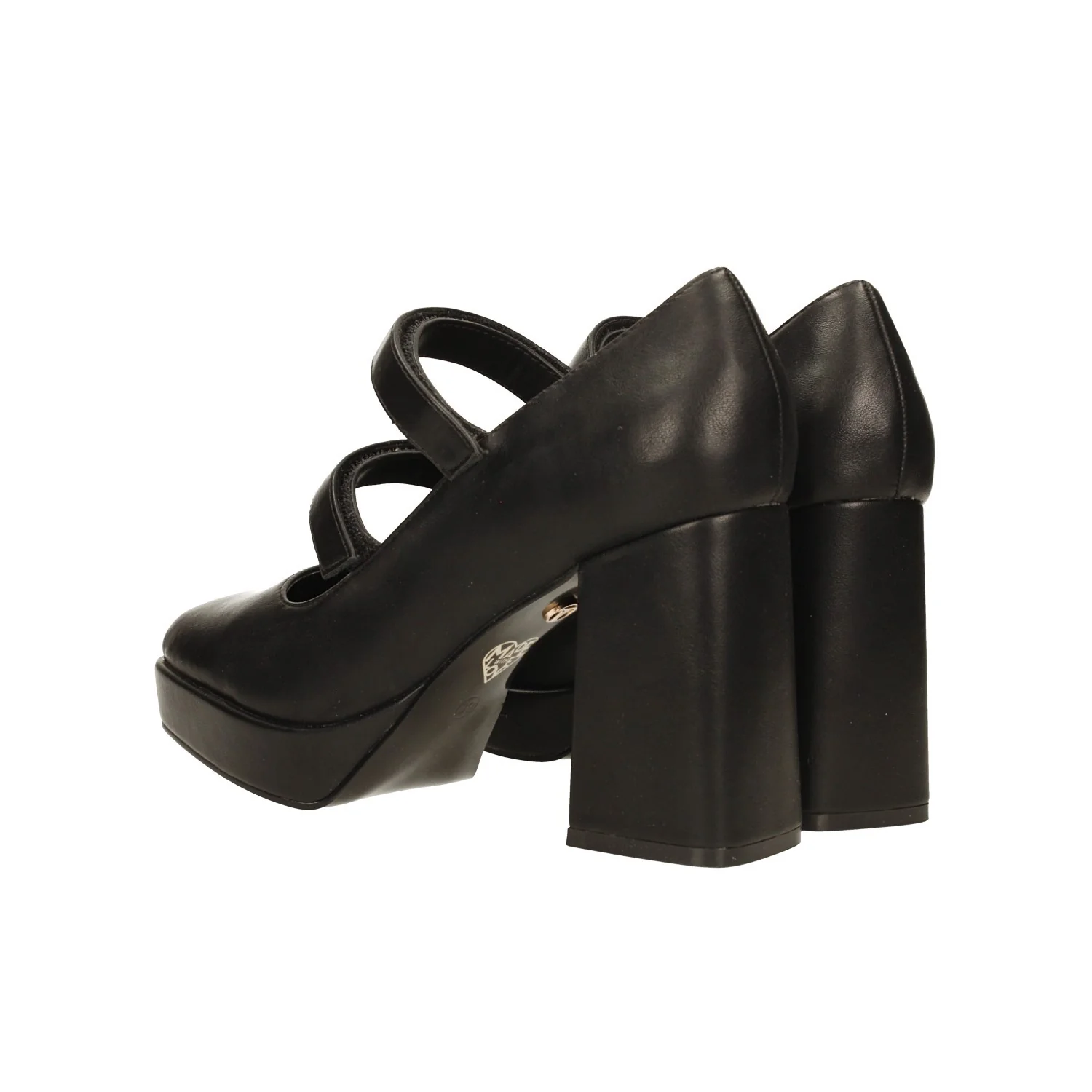 Décolleté con punta squadrata e doppio cinturino. Tacco alto 9cm - Image 6