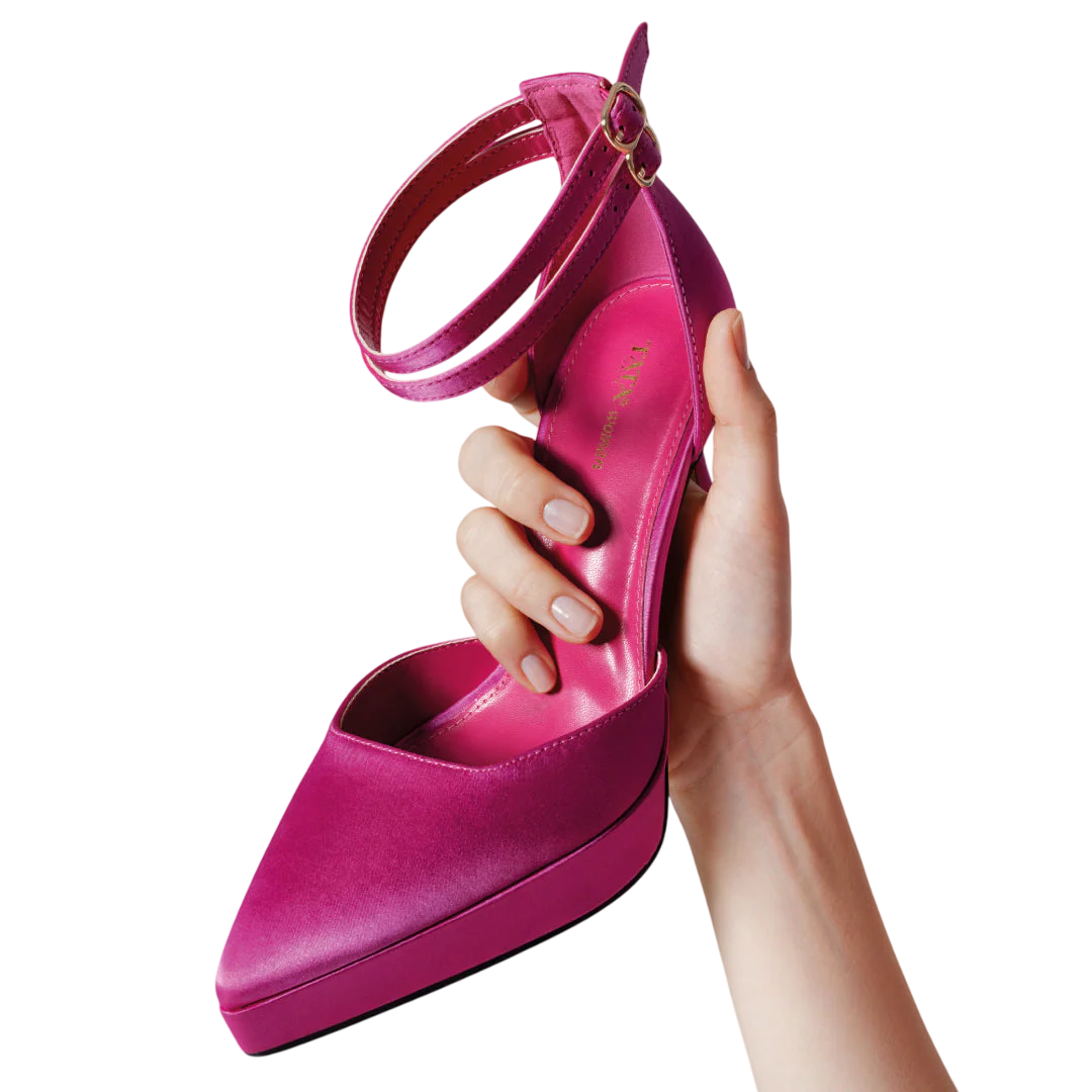 Décolleté fucsia con doppio cinturino. Tacco alto 12cm - Image 6