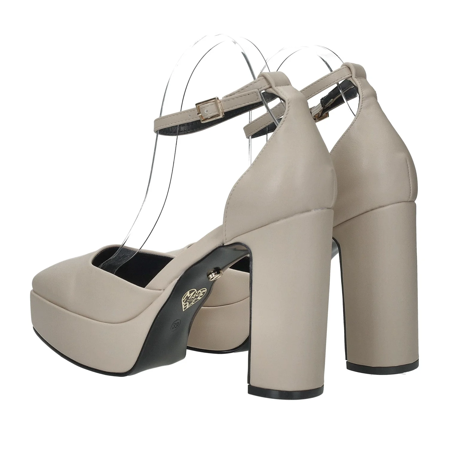 Décolleté in vernice con cinturino. Tacco alto 10cm - Image 10