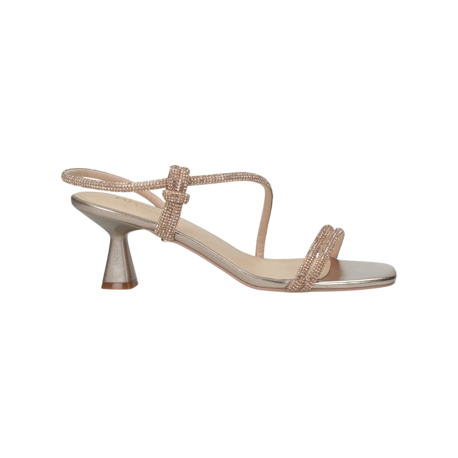 Sandali con strass.Tacco alto 6cm