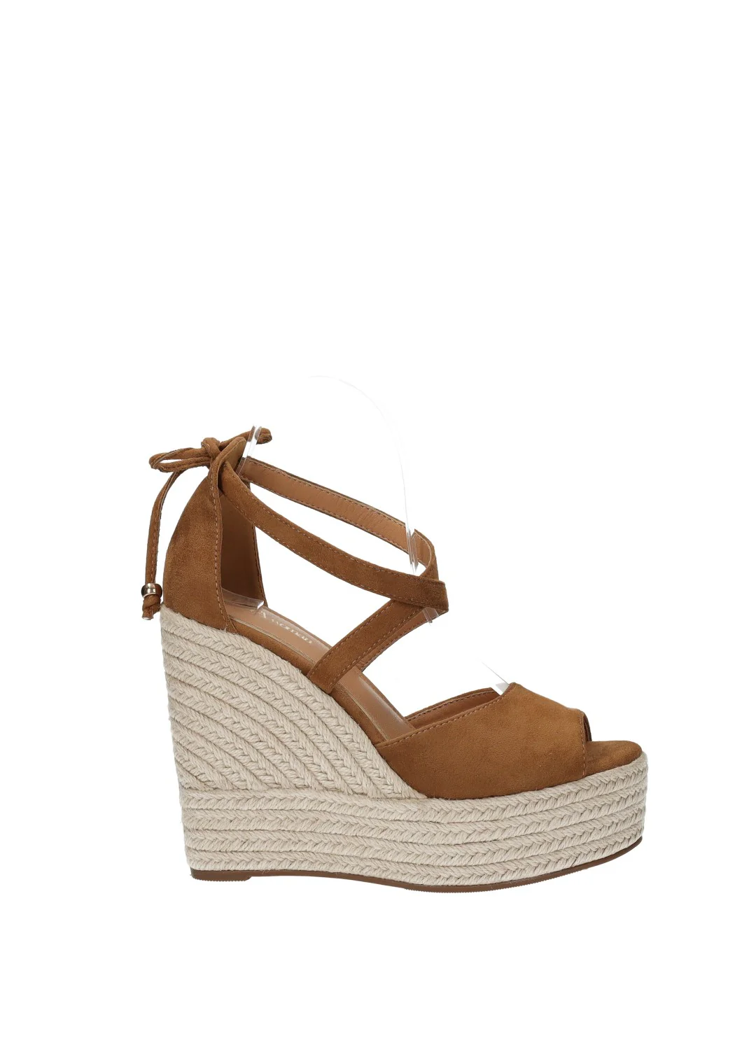 Sandali con zeppa in corda