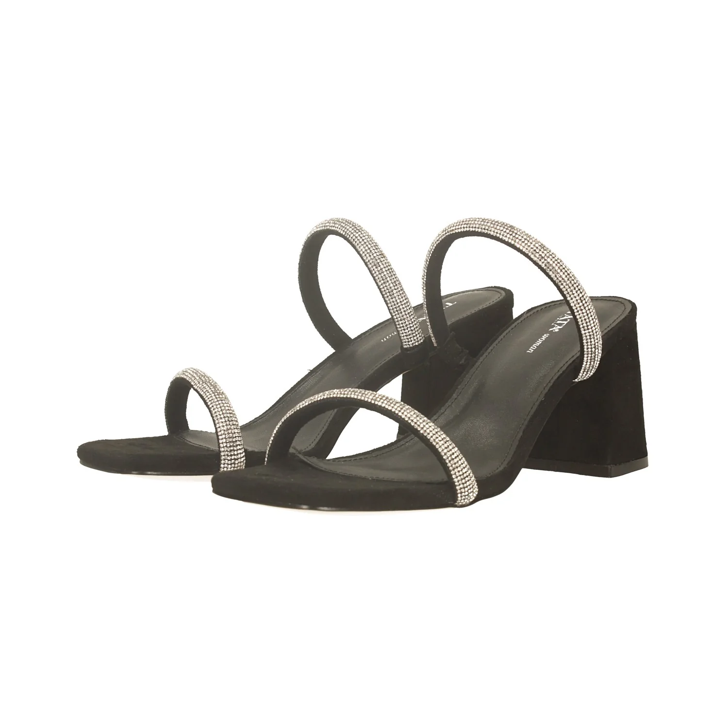 Mules con doppio listino tempestato di strass. Tacco alto 7cm - Image 10