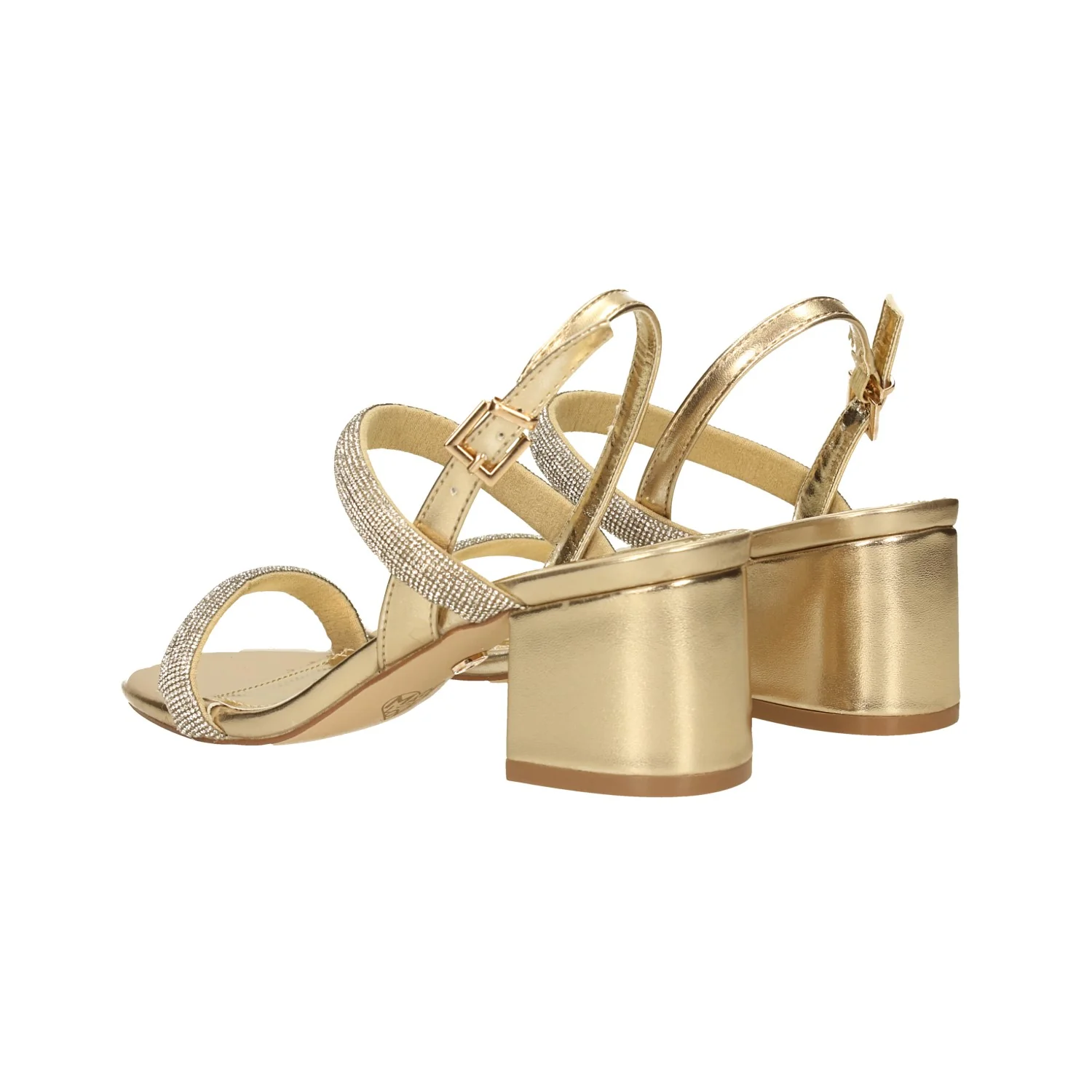Sandali con due fasce e strass. Tacco alto 6cm - Image 10