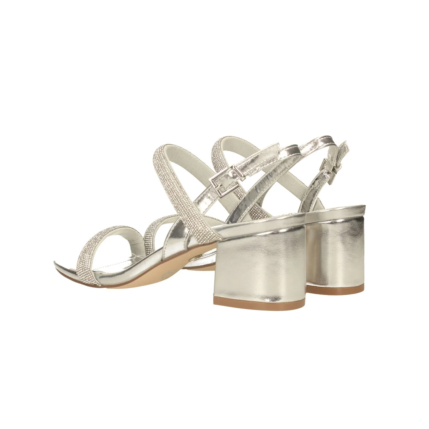 Sandali con due fasce e strass. Tacco alto 6cm - Image 14