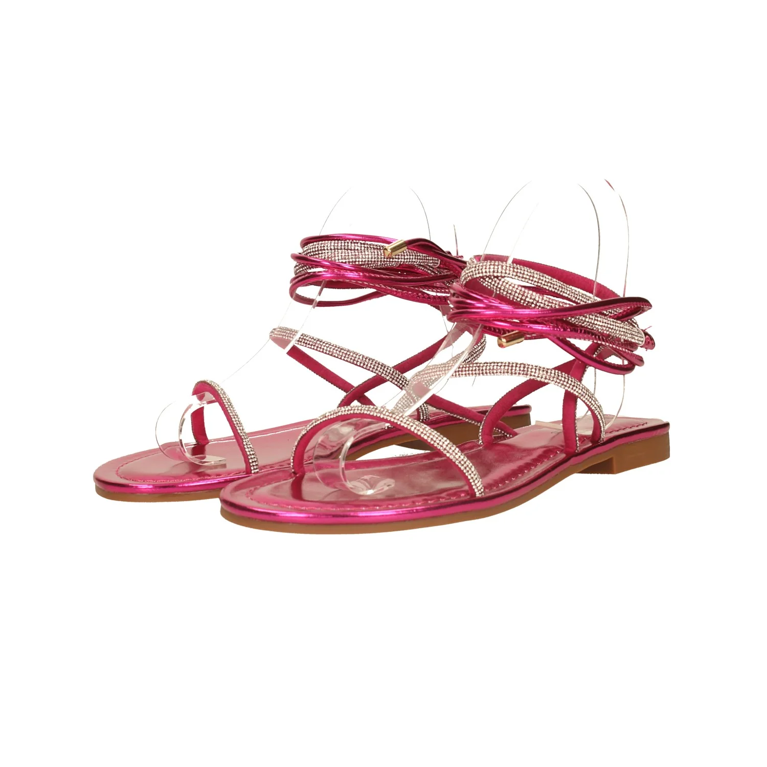 Sandali alla schiava con listini in strass - Image 18