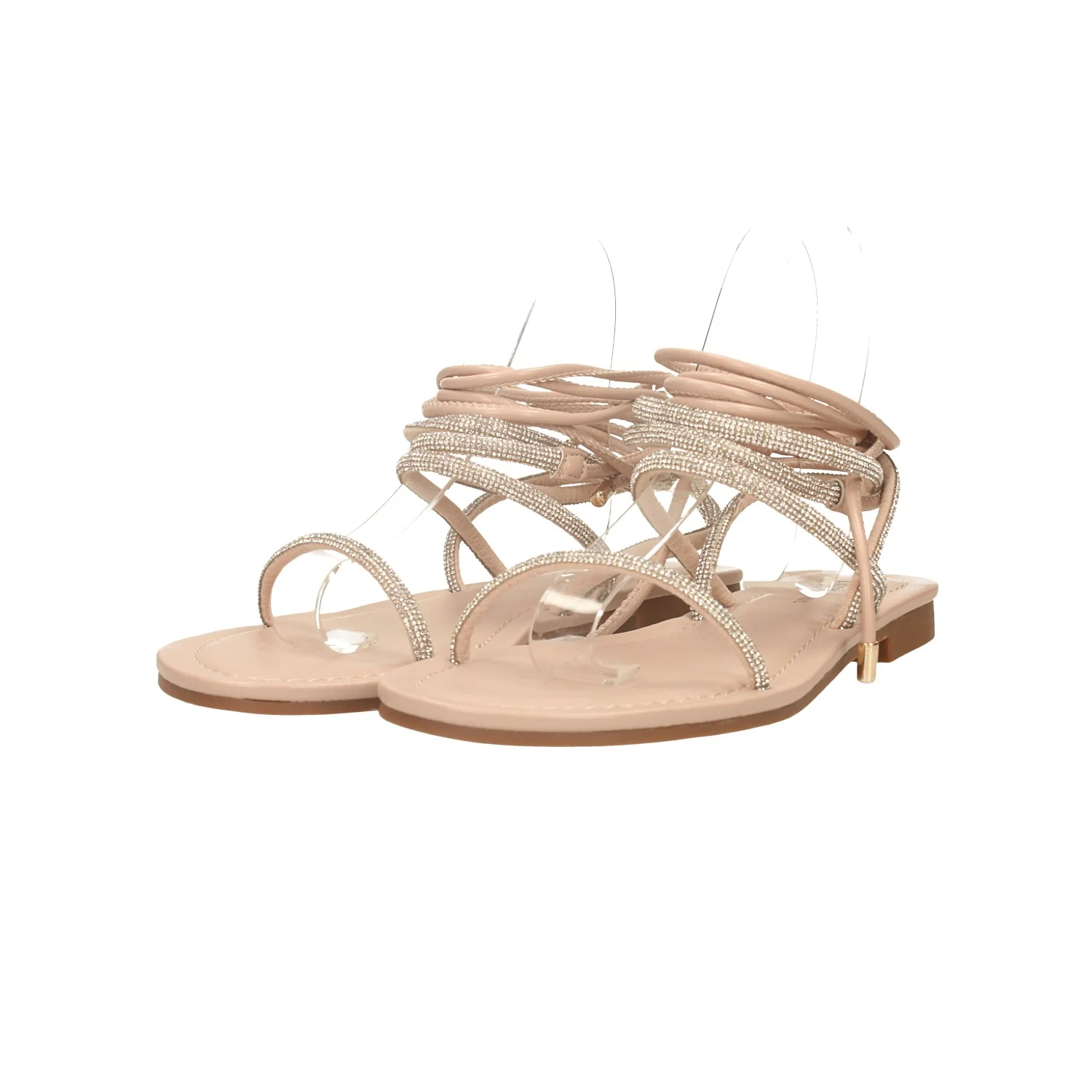 Sandali alla schiava con listini in strass - Image 6