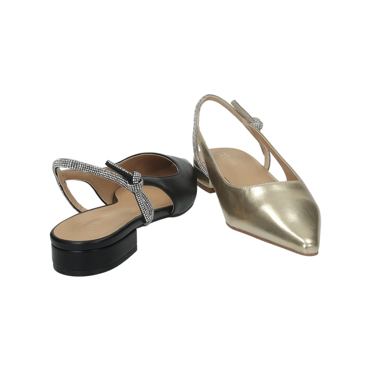 Ballerine con cinturino in strass.Tacco alto 2cm - Image 11