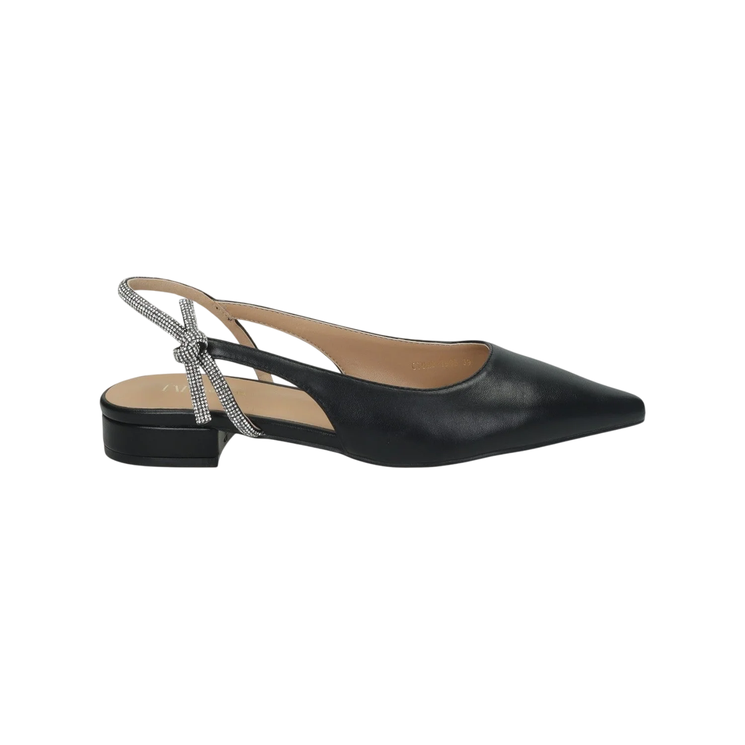 Ballerine con cinturino in strass.Tacco alto 2cm - Image 3