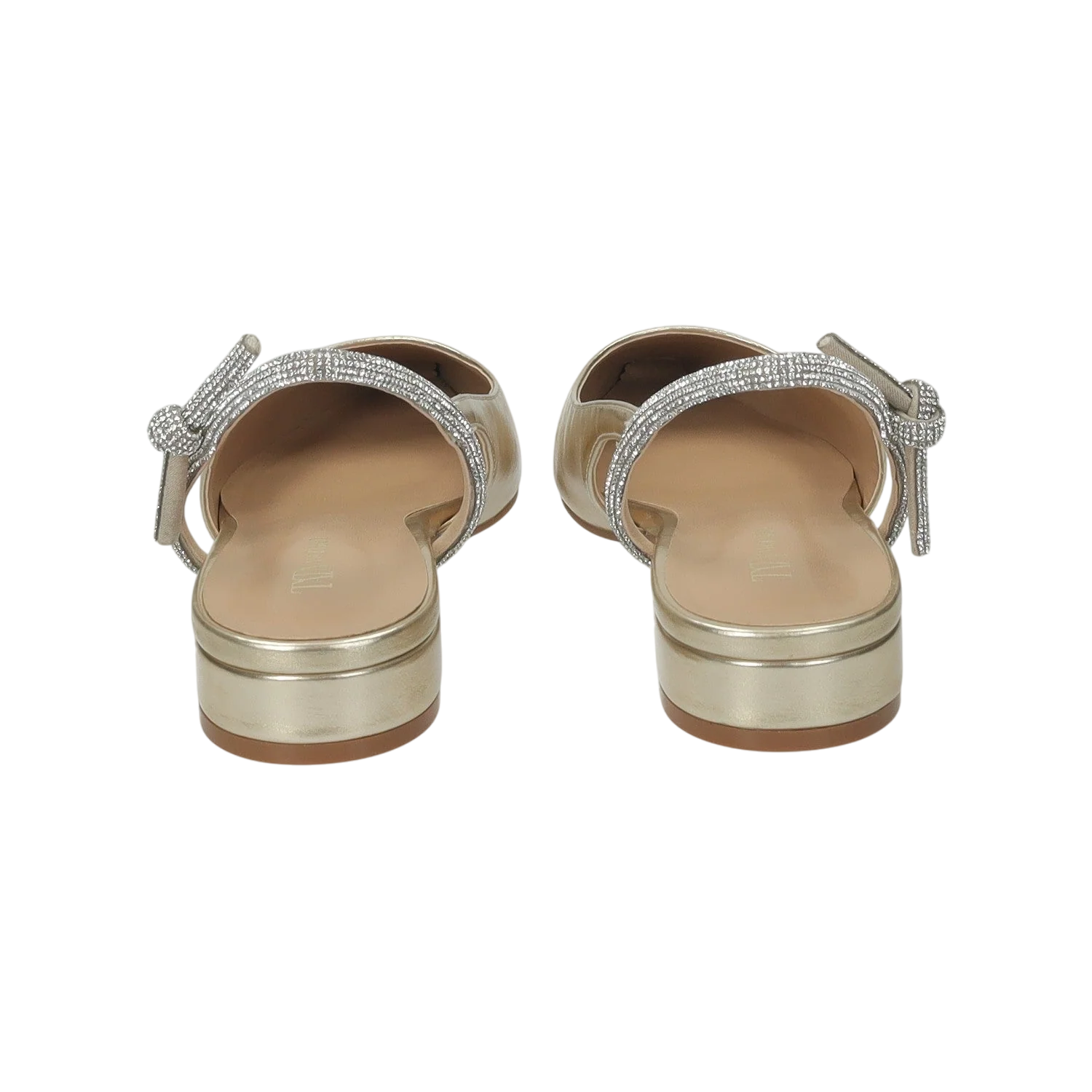 Ballerine con cinturino in strass.Tacco alto 2cm - Image 9
