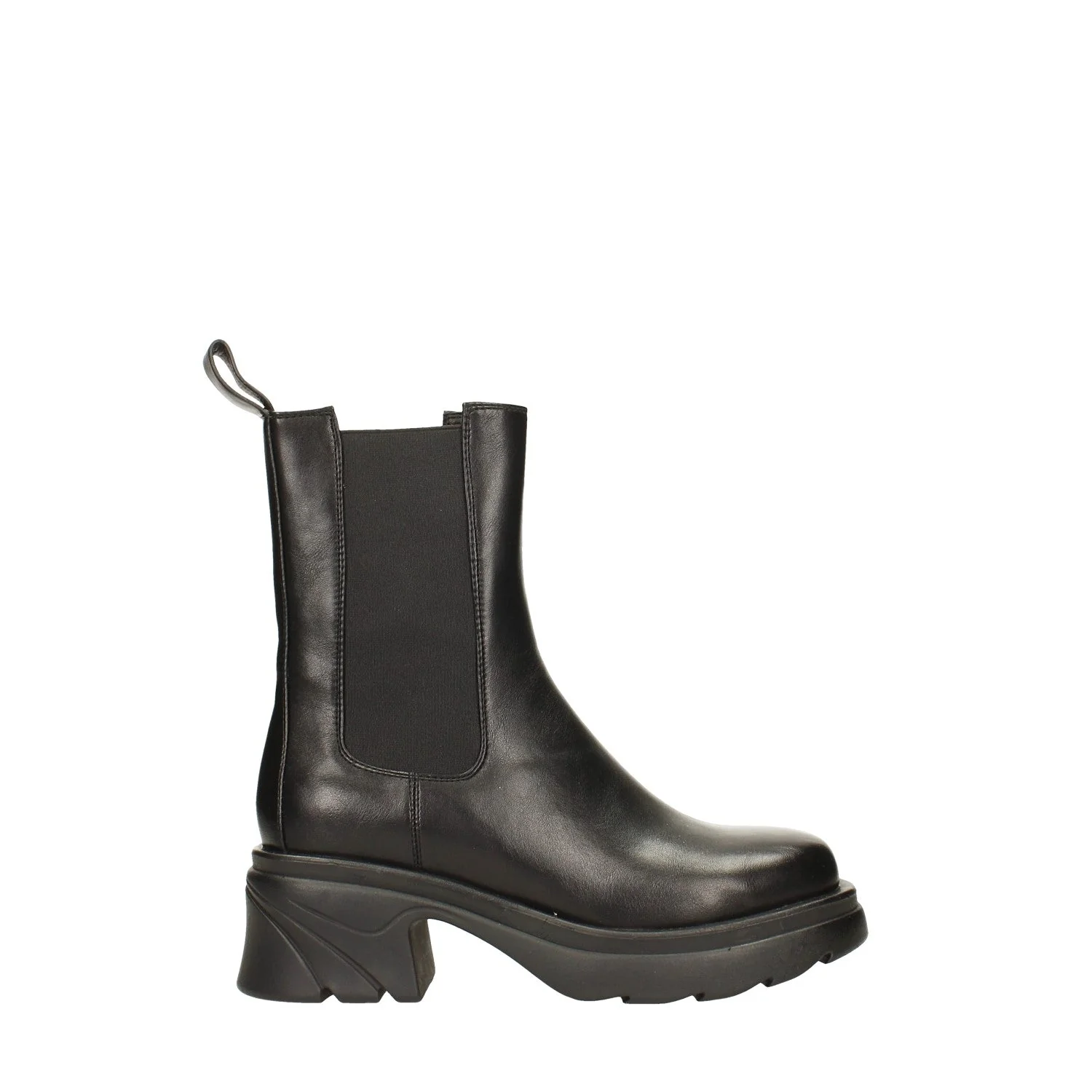 Stivaletti chelsea panna. con tacco alto 6cm - Image 3