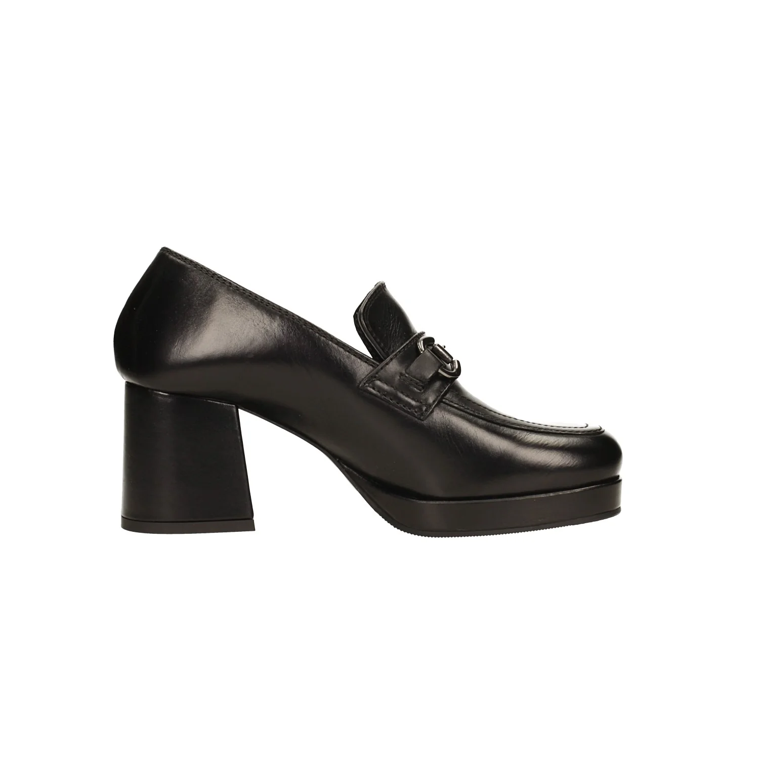 Pumps mocassino in vera pelle. Tacco alto 7cm - Image 5