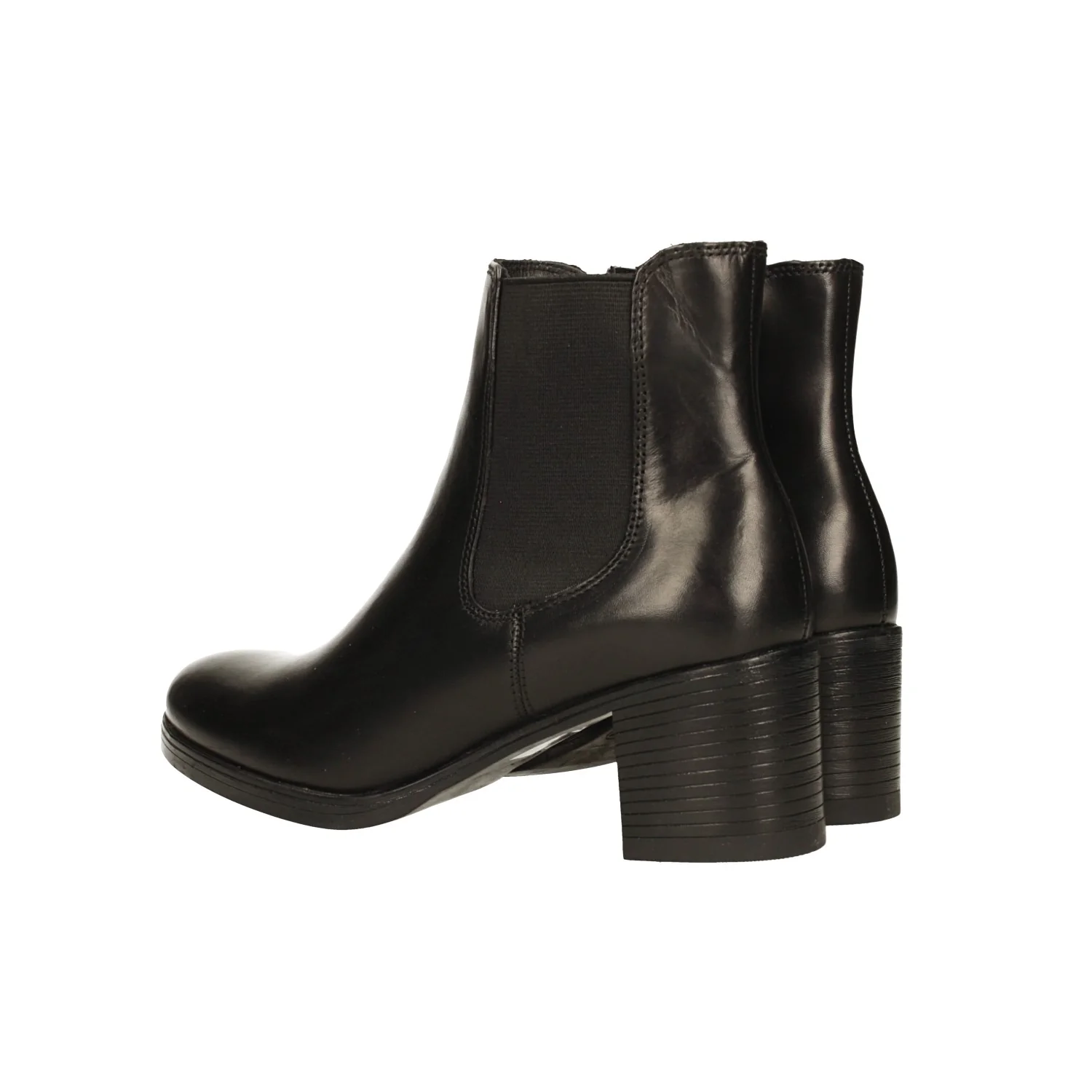 Stivaletti in vera pelle con tacco largo alto 6cm - Image 12