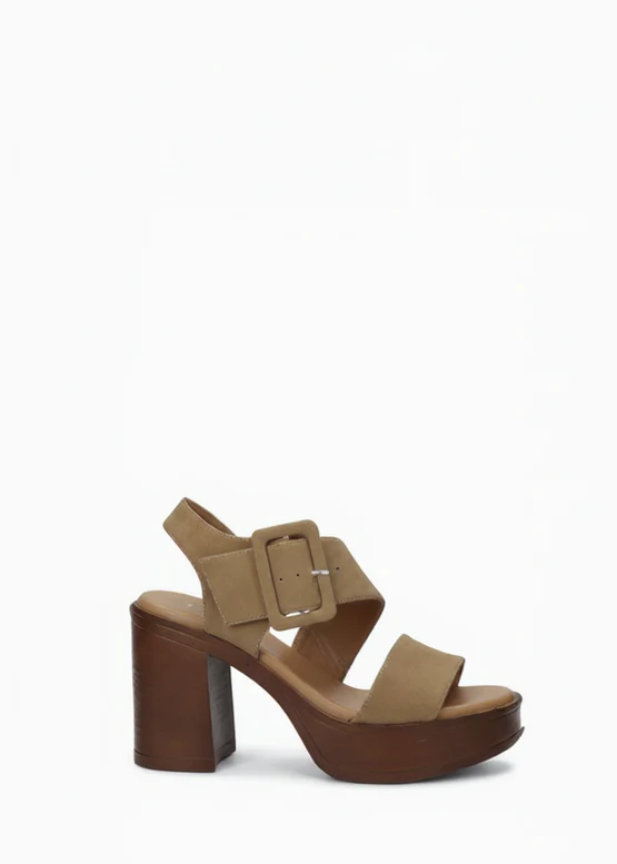 Sandali donna con plateau e tacco alto