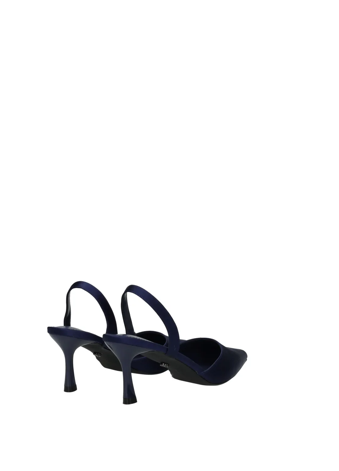 Décolleté slingback donna in tessuto con tacco medio - Image 3