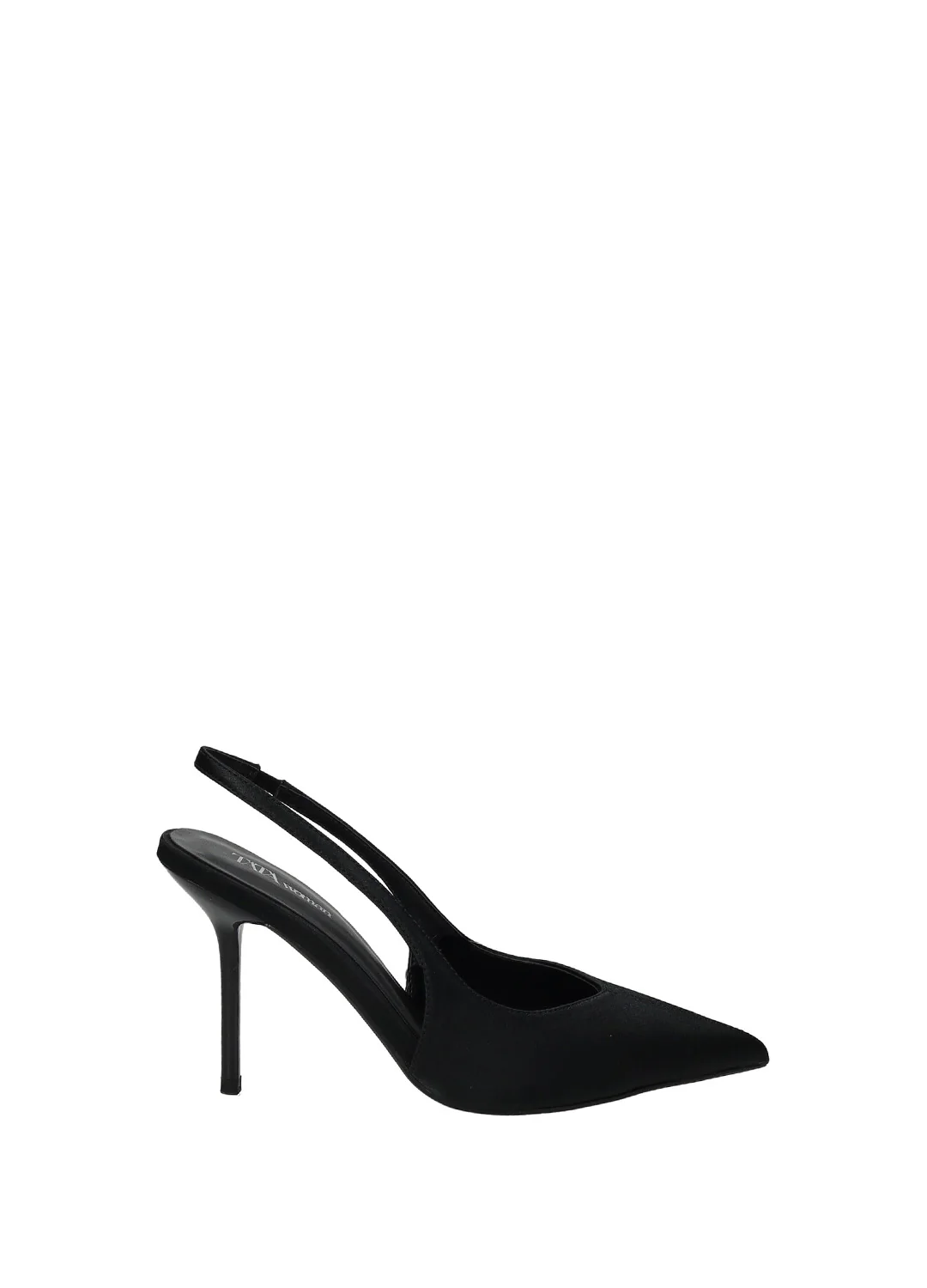Décolleté slingback donna in tessuto con tacco alto - Image 2