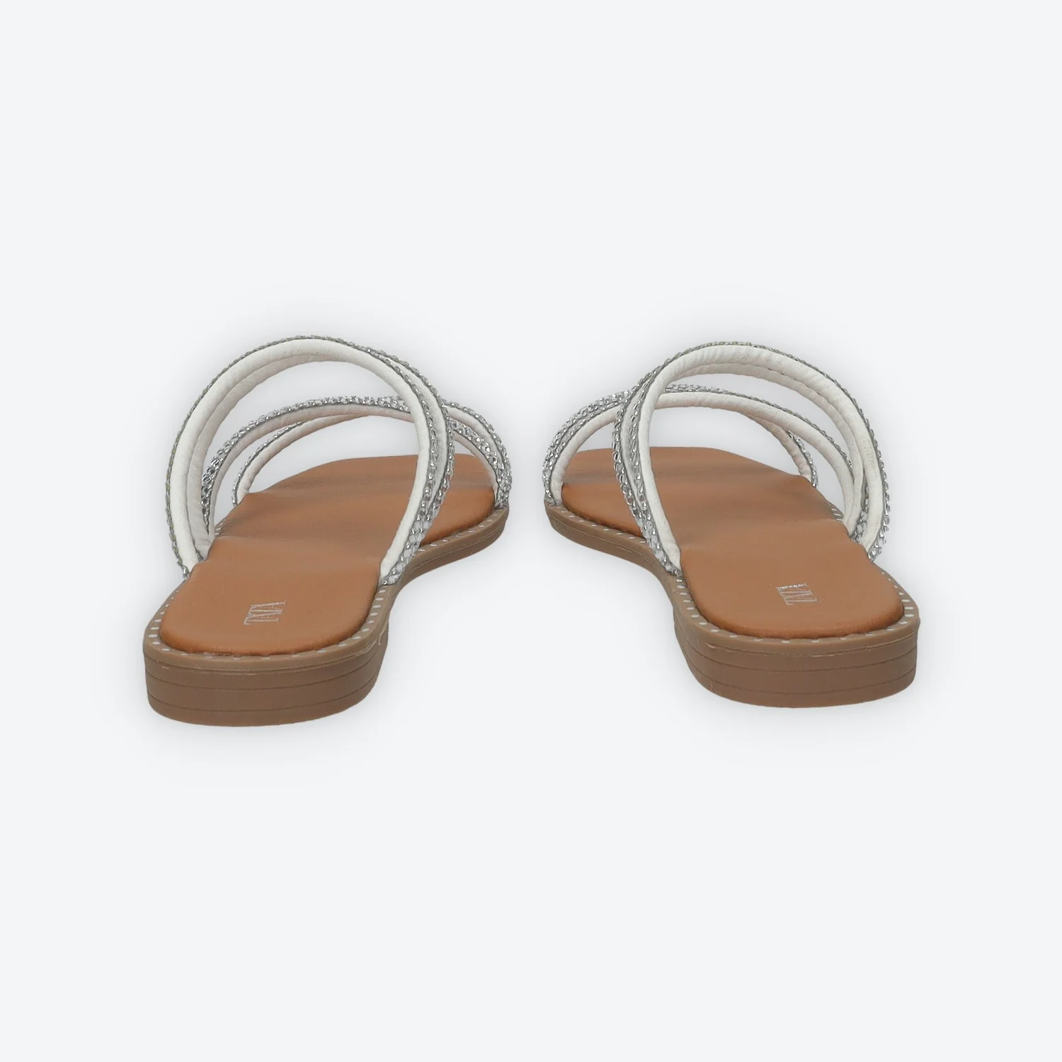 Sandali flat con listini tempestati di strass - Image 4