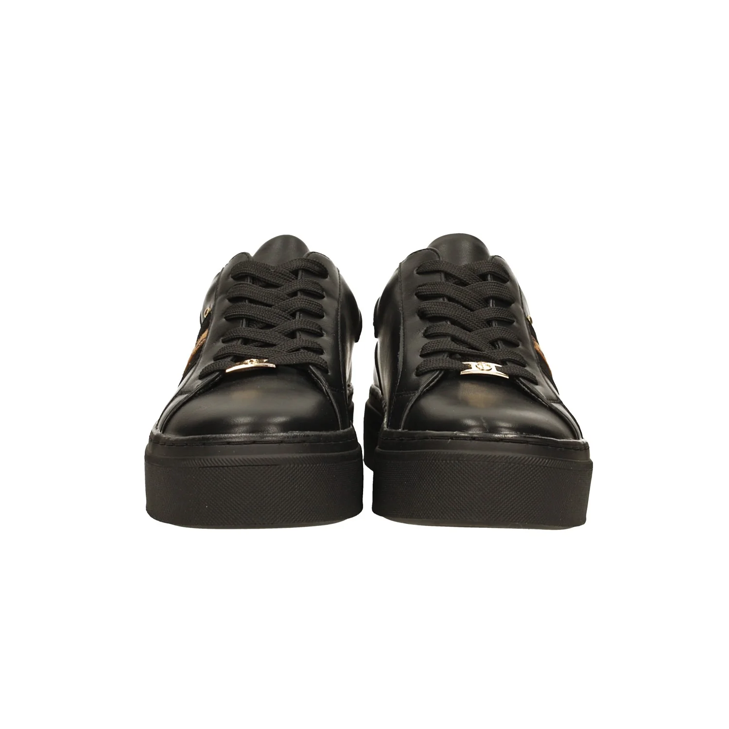 Sneakers con borchie e inserto leopardato - Image 3