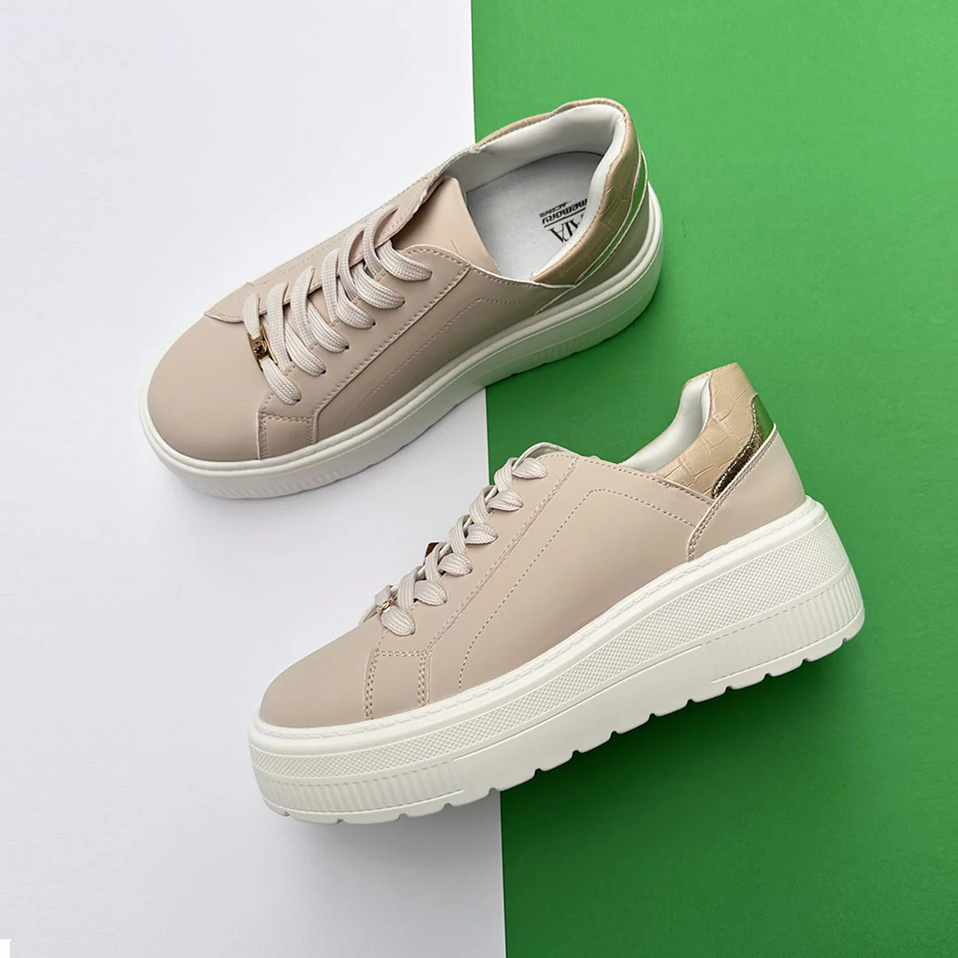 Sneakers con inserti in tessuto.Tacco alto 5cm - Image 13